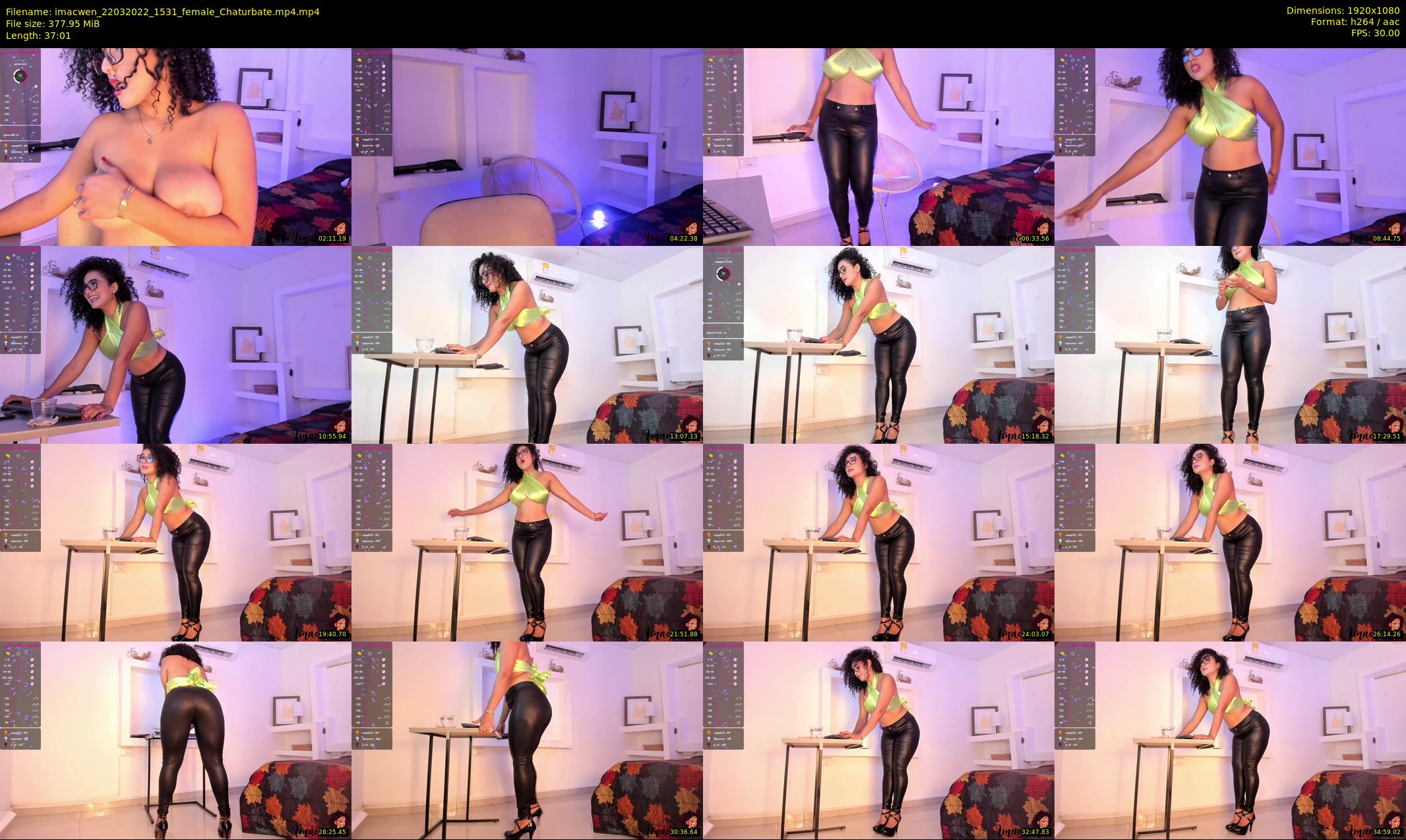 imacwen — 38 minute Chaturbate female cam show recording, 1080p, Mar 22, 2022