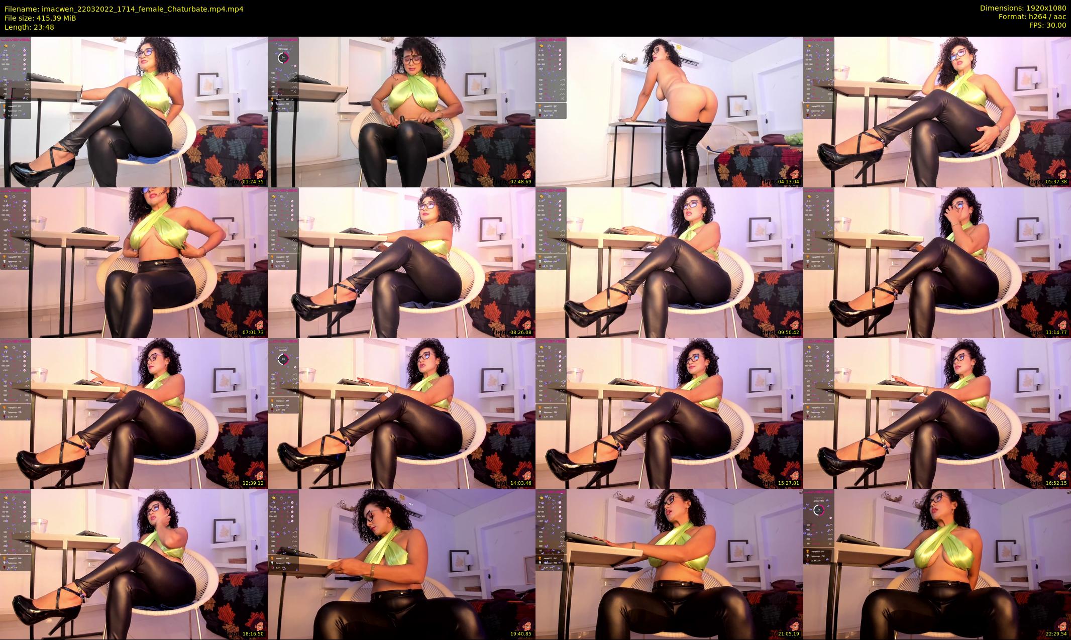 imacwen — 24 minute Chaturbate female cam show recording, 1080p, Mar 22, 2022