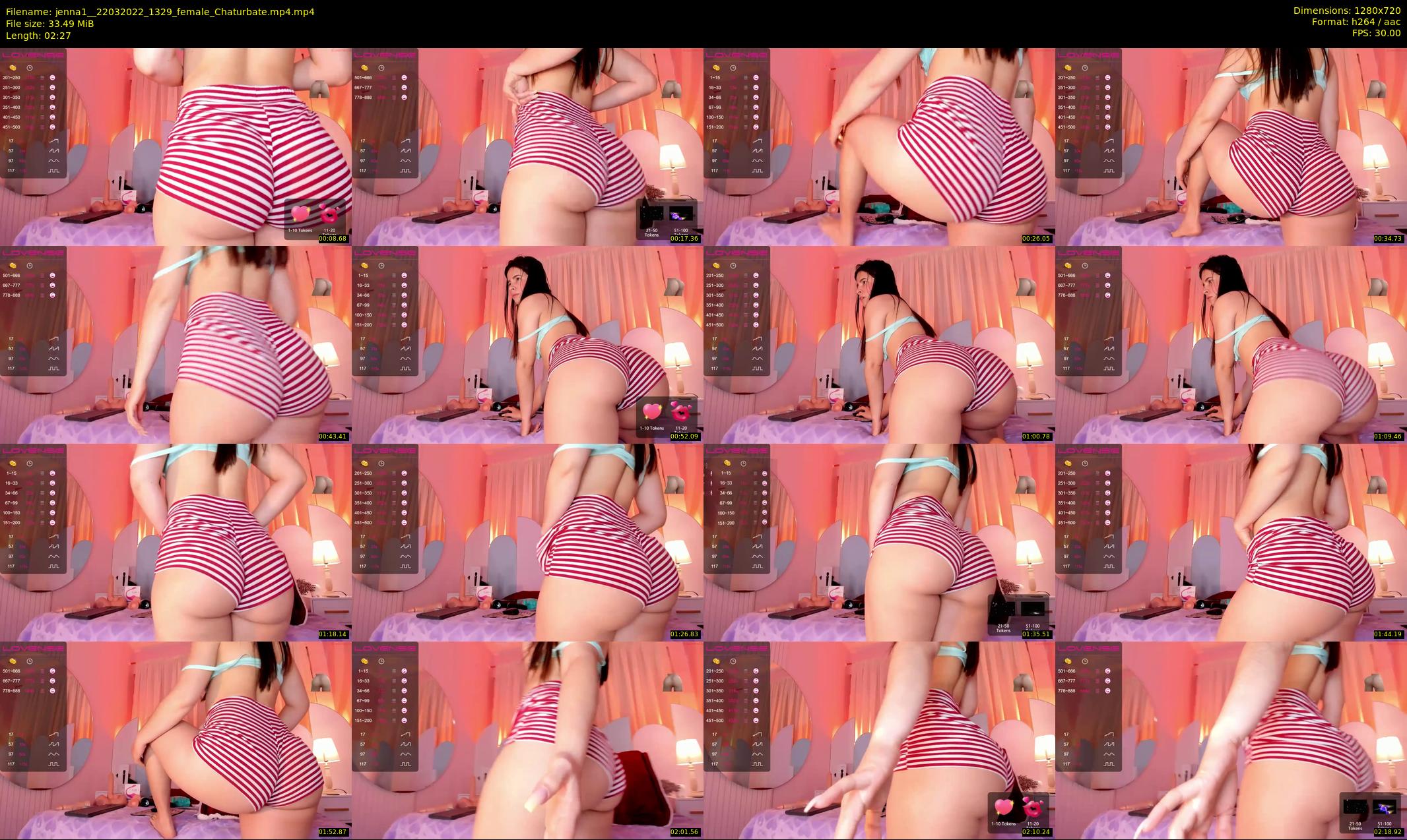 jenna1_ — 3 minute Chaturbate female cam show recording, 720p, Mar 22, 2022