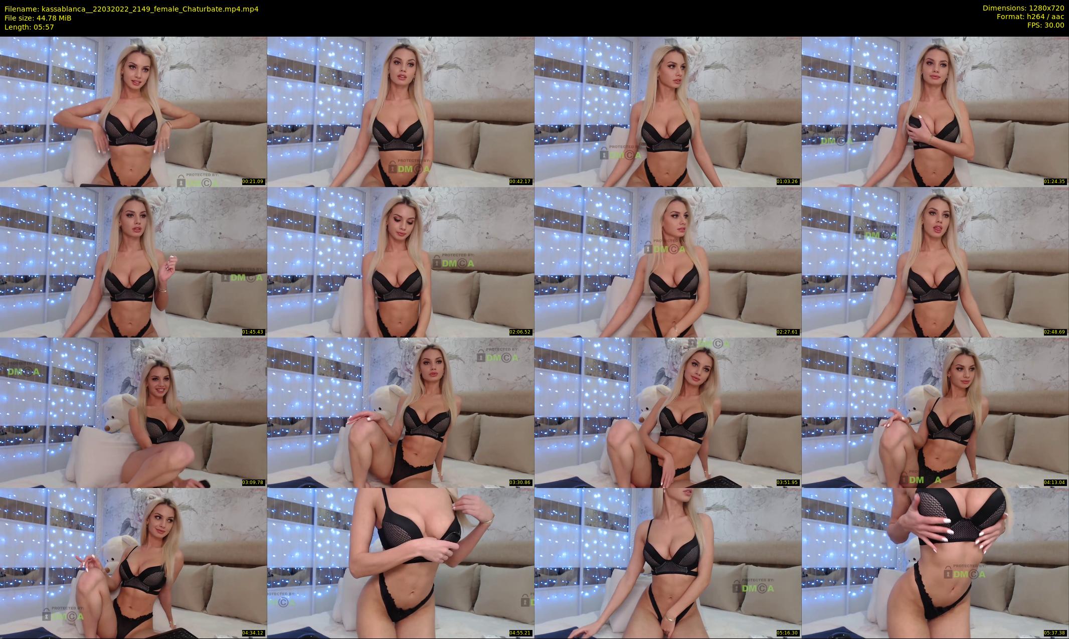 kassablanca_ — 6 minute Chaturbate female cam show recording, 720p, Mar 22, 2022