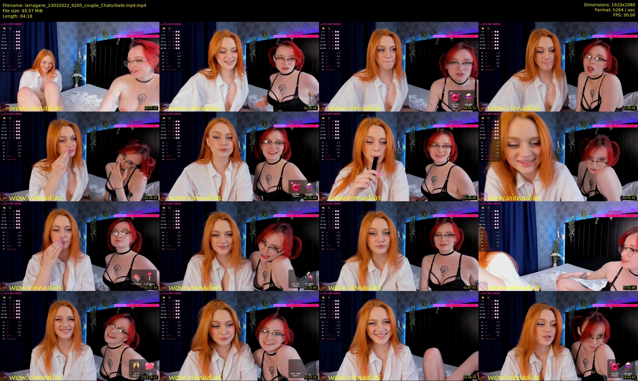 larragane — 5 minute Chaturbate couple cam show recording, 1080p, Mar 23, 2022