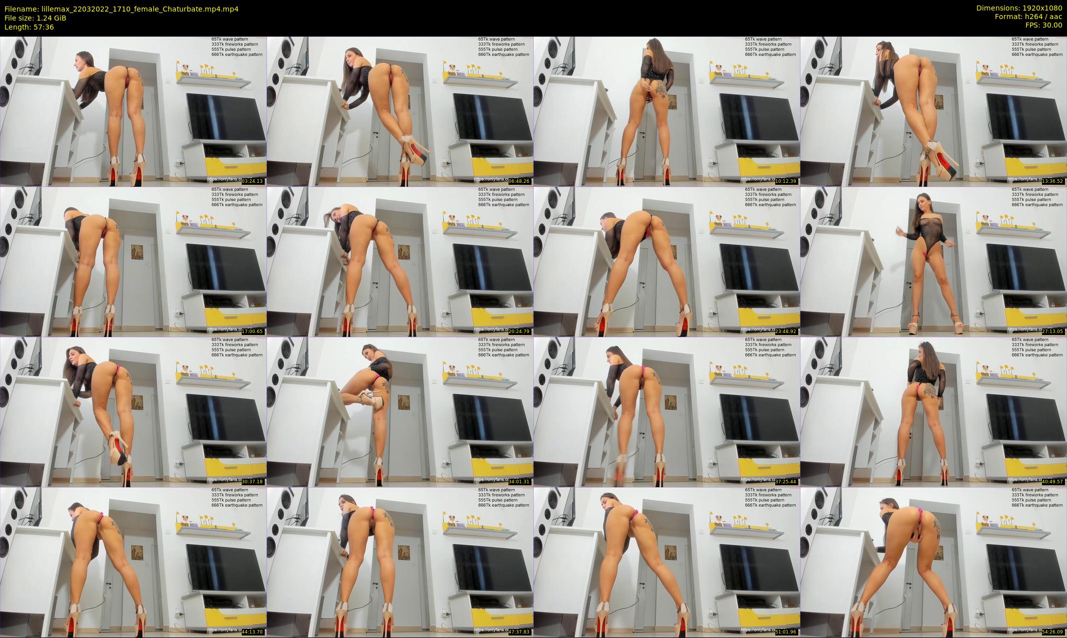 lillemax — 58 minute Chaturbate female cam show recording, 1080p, Mar 22, 2022