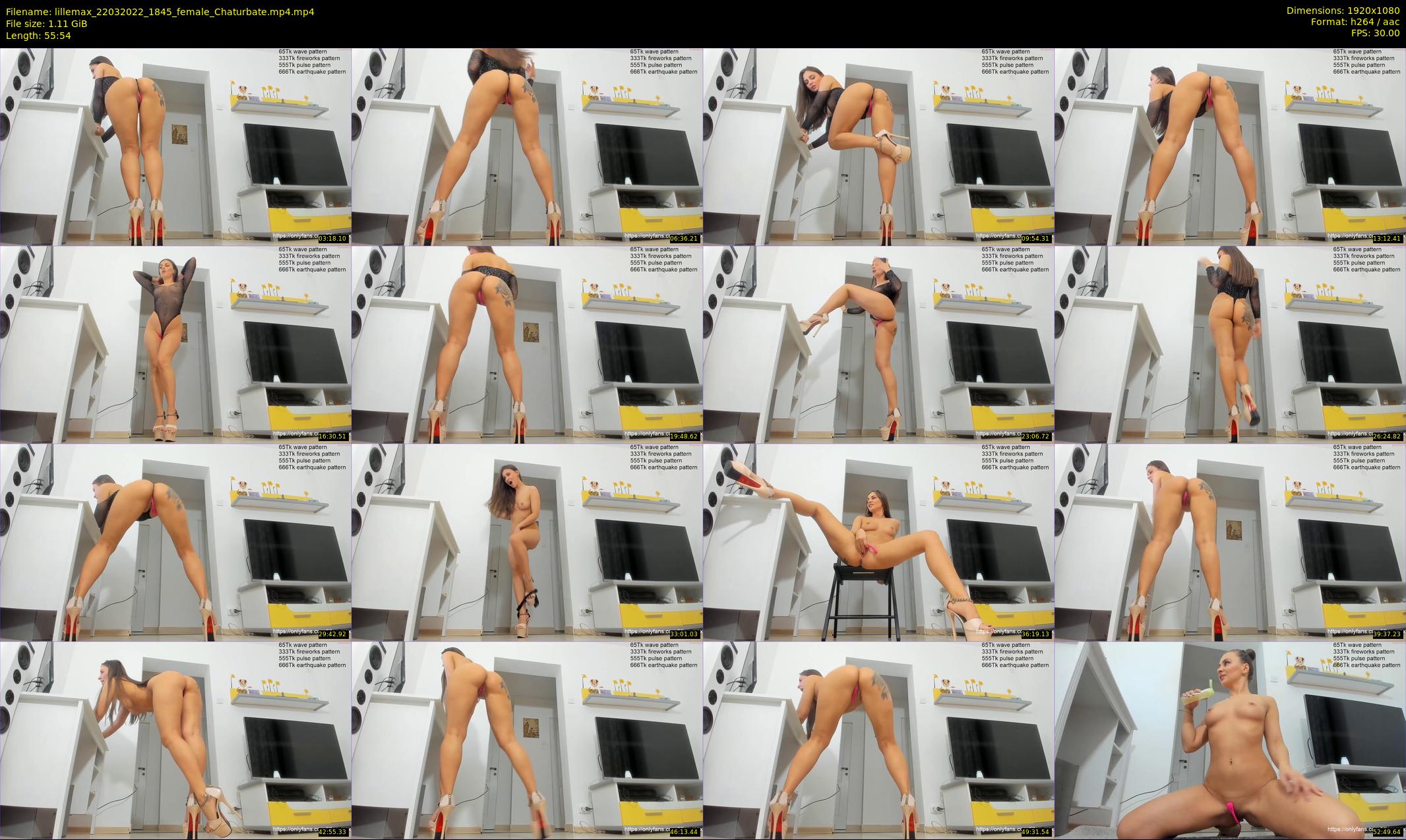 lillemax — 56 minute Chaturbate female cam show recording, 1080p, Mar 22, 2022
