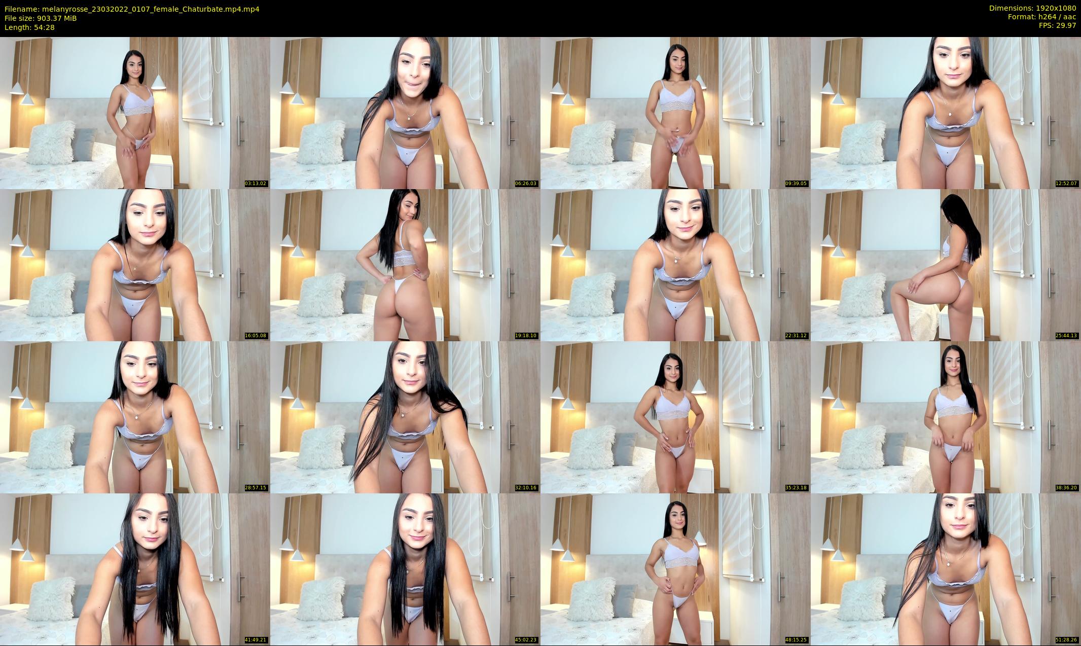 melanyrosse — 55 minute Chaturbate female cam show recording, 1080p, Mar 23, 2022