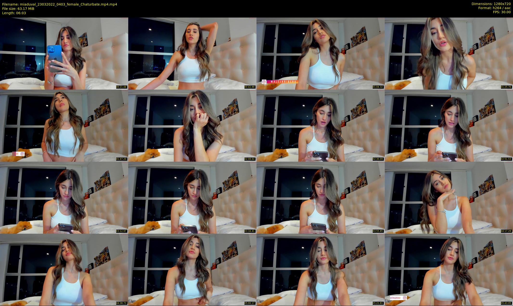 miaduval — 7 minute Chaturbate female cam show recording, 720p, Mar 23, 2022