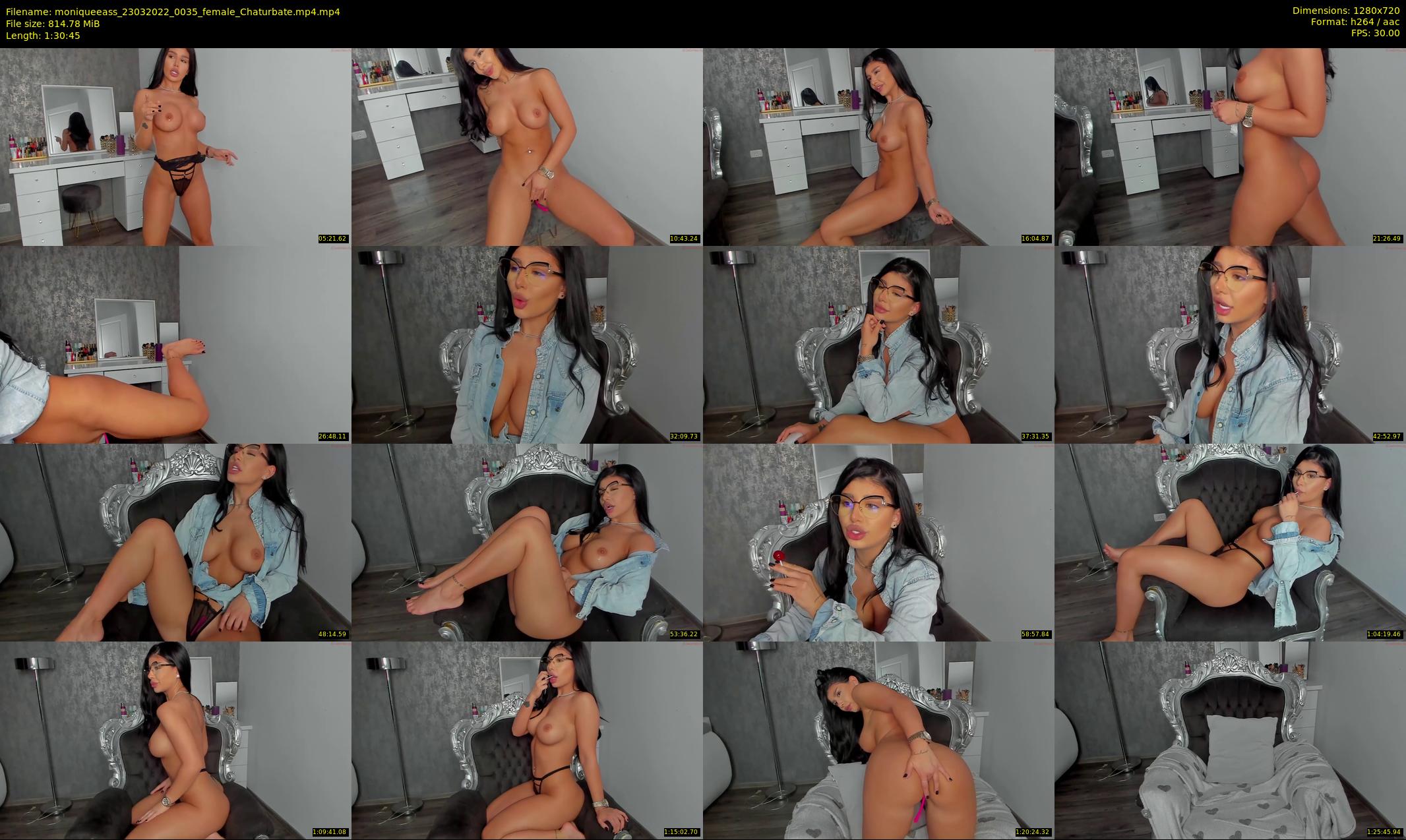 moniqueeass — 91 minute Chaturbate female cam show recording, 720p, Mar 23, 2022