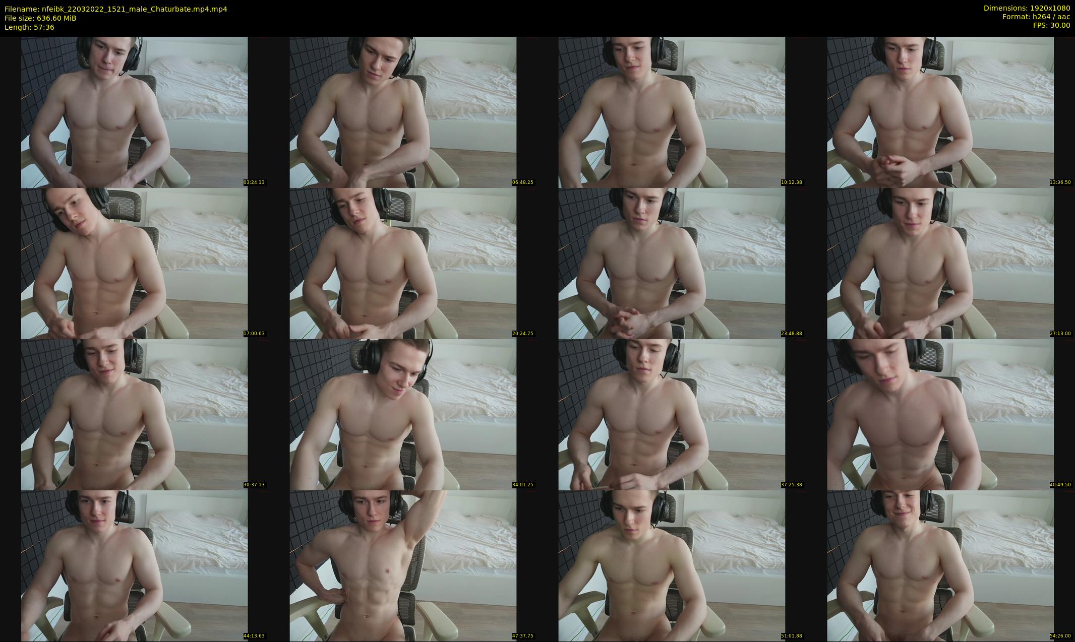 nfeibk — 58 minute Chaturbate male cam show recording, 1080p, Mar 22, 2022