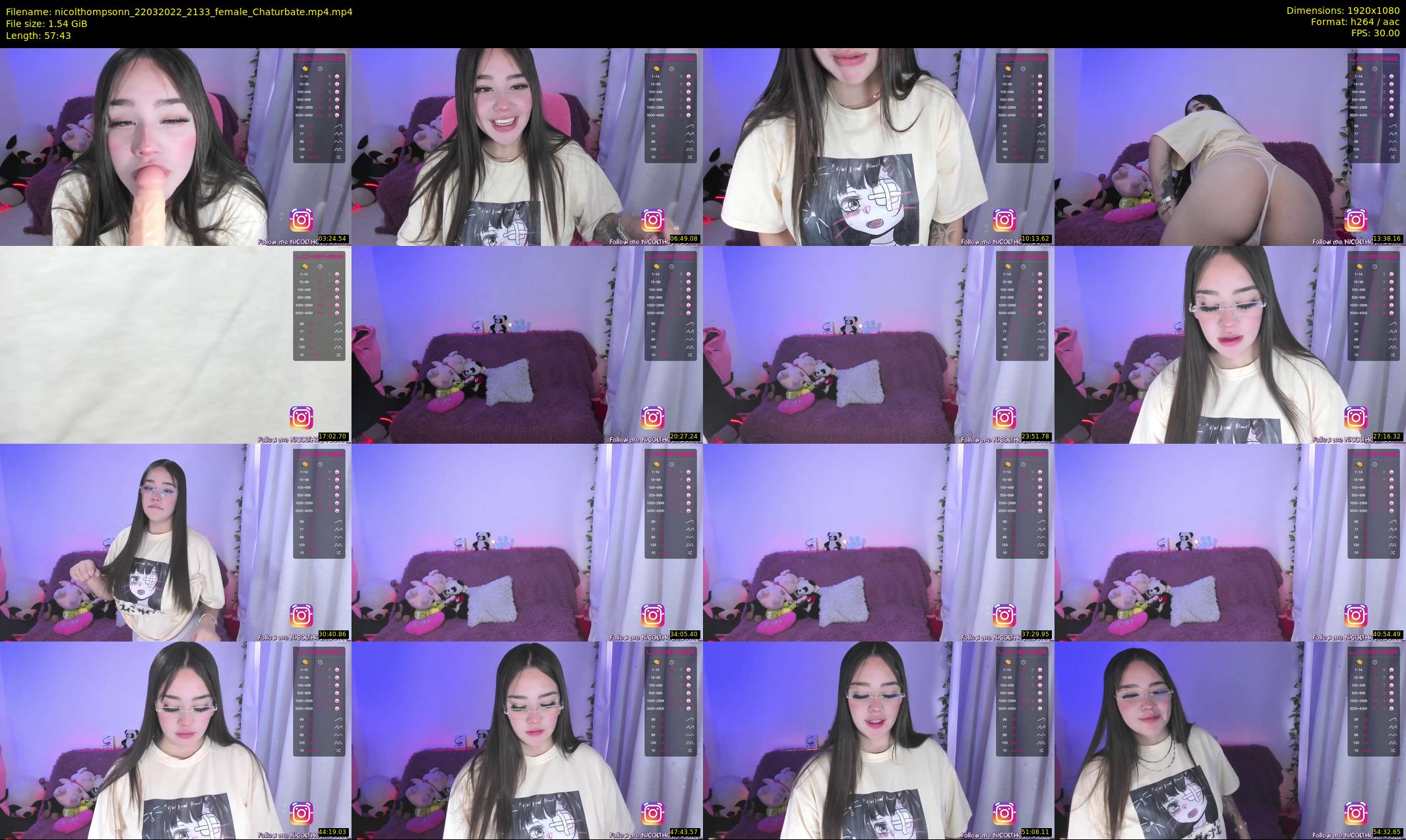 nicolthompsonn — 58 minute Chaturbate female cam show recording, 1080p, Mar 22, 2022