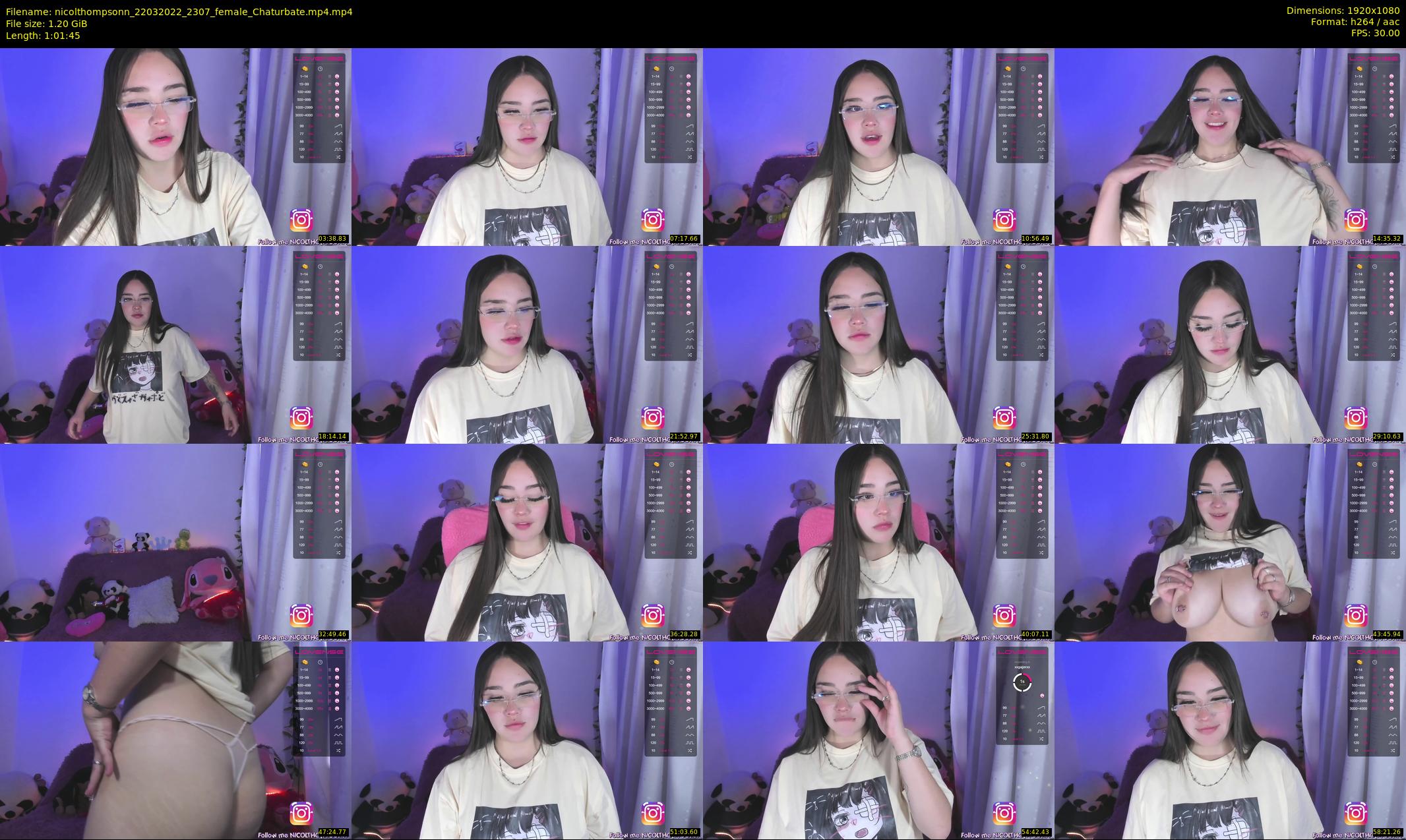 nicolthompsonn — 62 minute Chaturbate female cam show recording, 1080p, Mar 22, 2022
