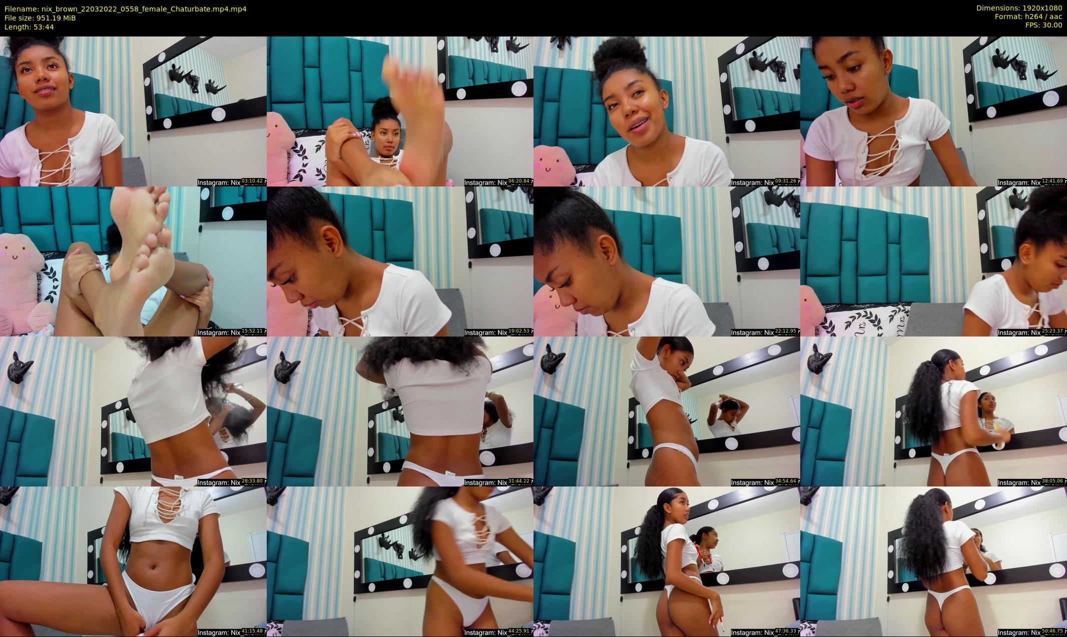 nix_brown — 54 minute Chaturbate female cam show recording, 1080p, Mar 22, 2022