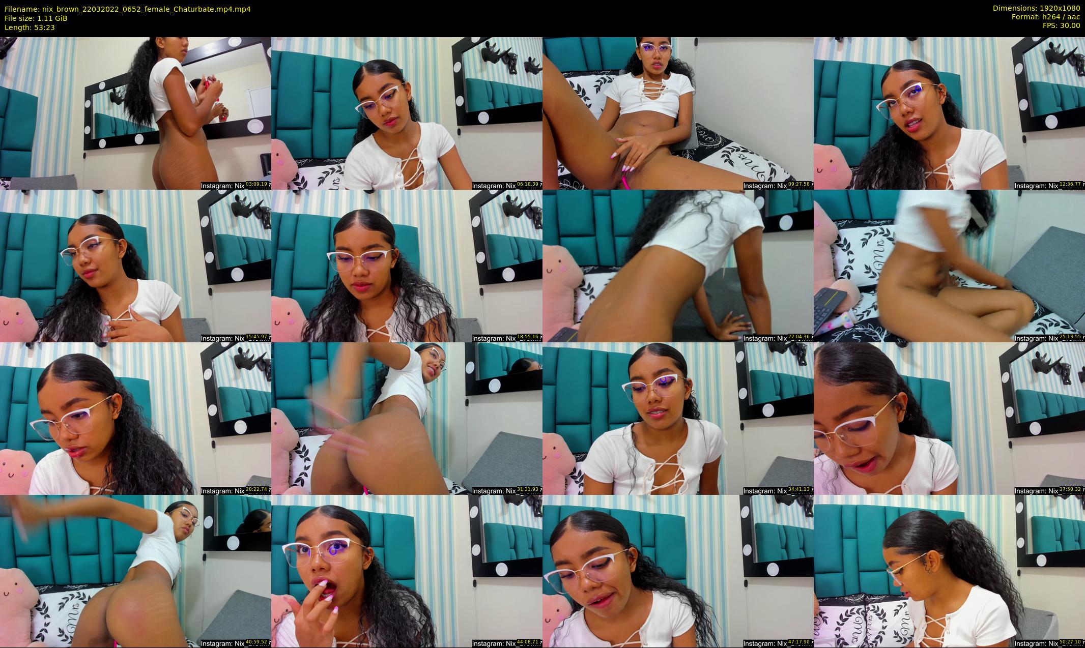 nix_brown — 54 minute Chaturbate female cam show recording, 1080p, Mar 22, 2022