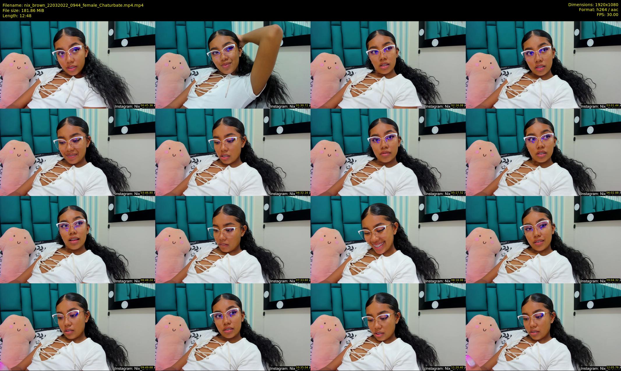 nix_brown — 13 minute Chaturbate female cam show recording, 1080p, Mar 22, 2022