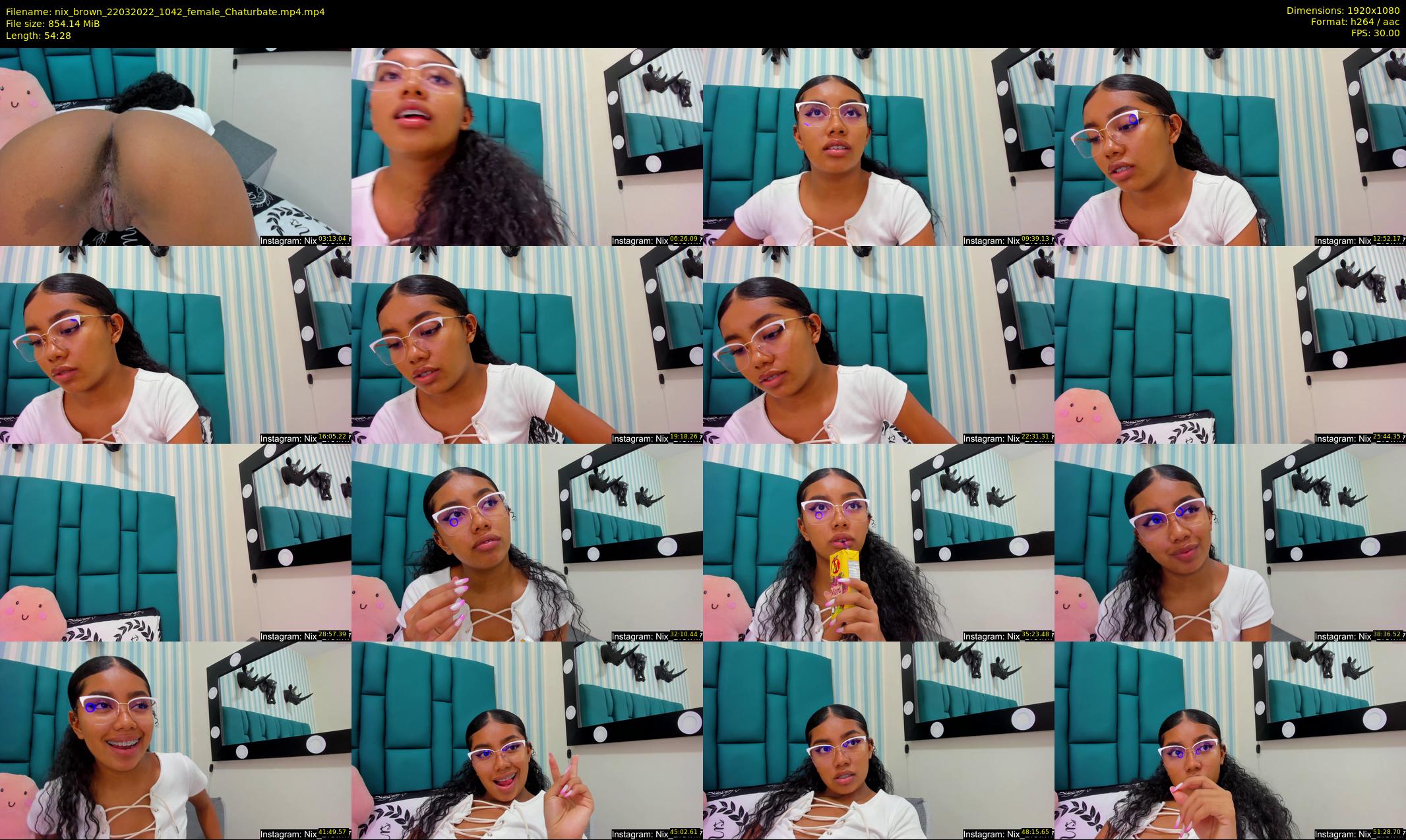 nix_brown — 55 minute Chaturbate female cam show recording, 1080p, Mar 22, 2022