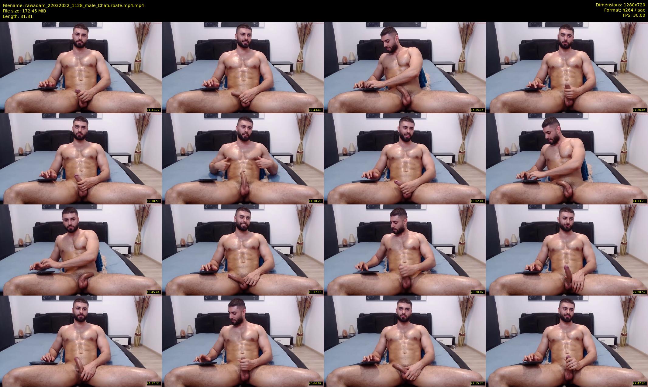 rawadam — 32 minute Chaturbate male cam show recording, 720p, Mar 22, 2022