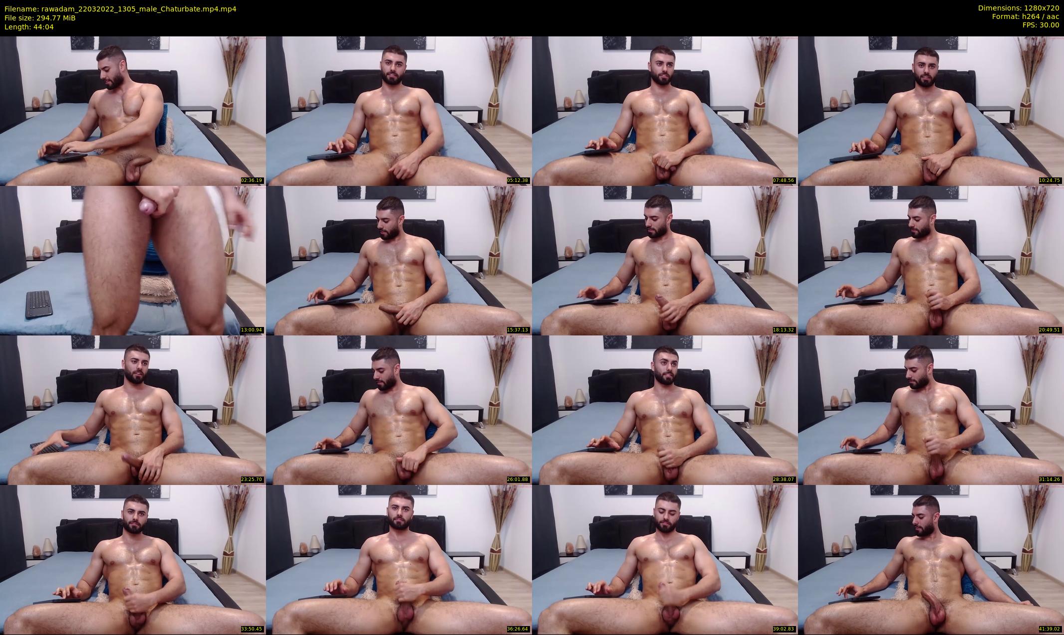 rawadam — 45 minute Chaturbate male cam show recording, 720p, Mar 22, 2022