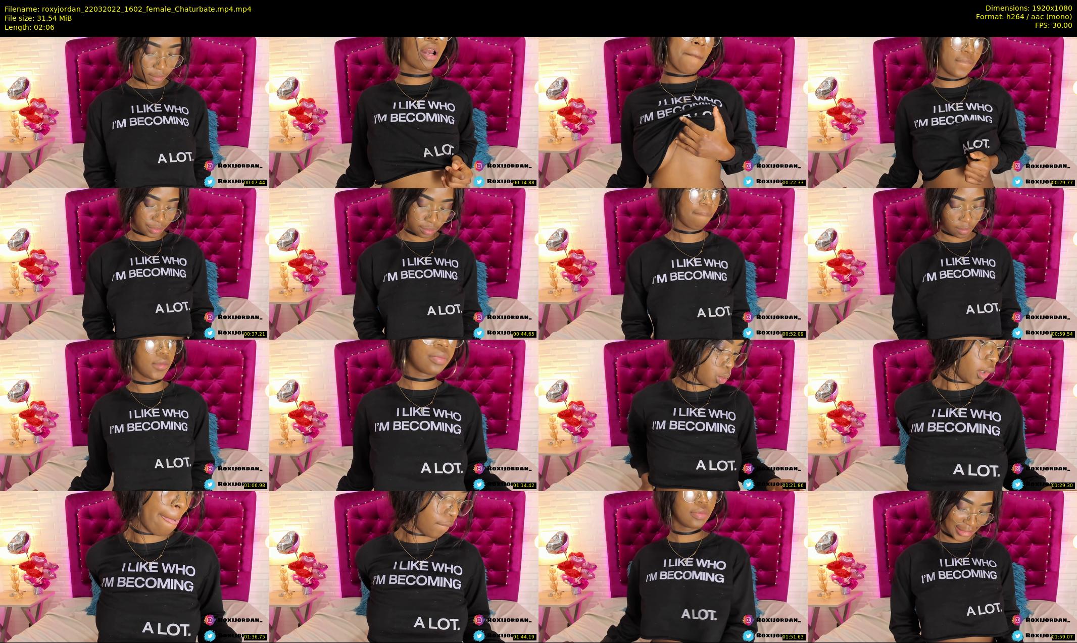 roxyjordan — 3 minute Chaturbate female cam show recording, 1080p, Mar 22, 2022