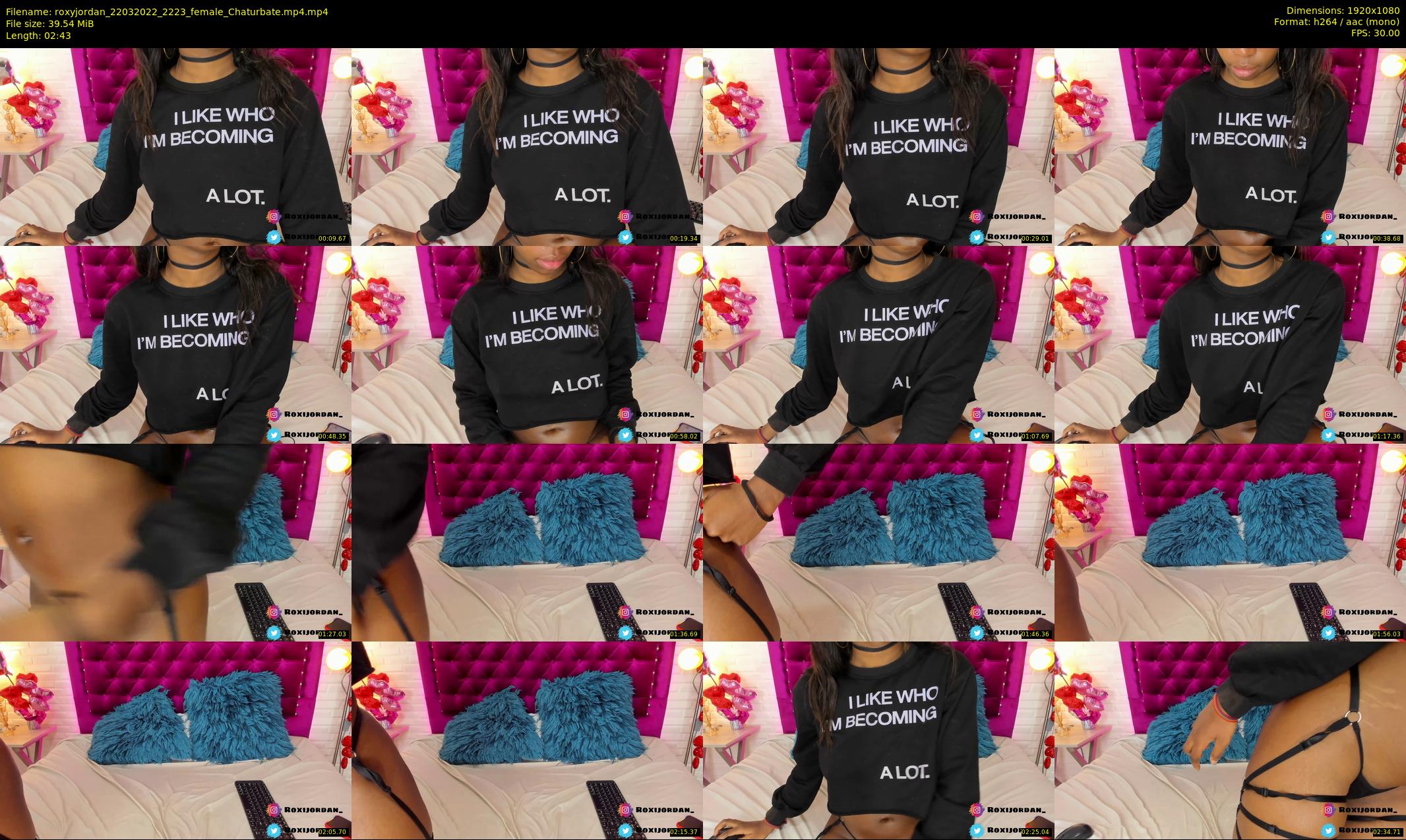 roxyjordan — 3 minute Chaturbate female cam show recording, 1080p, Mar 22, 2022