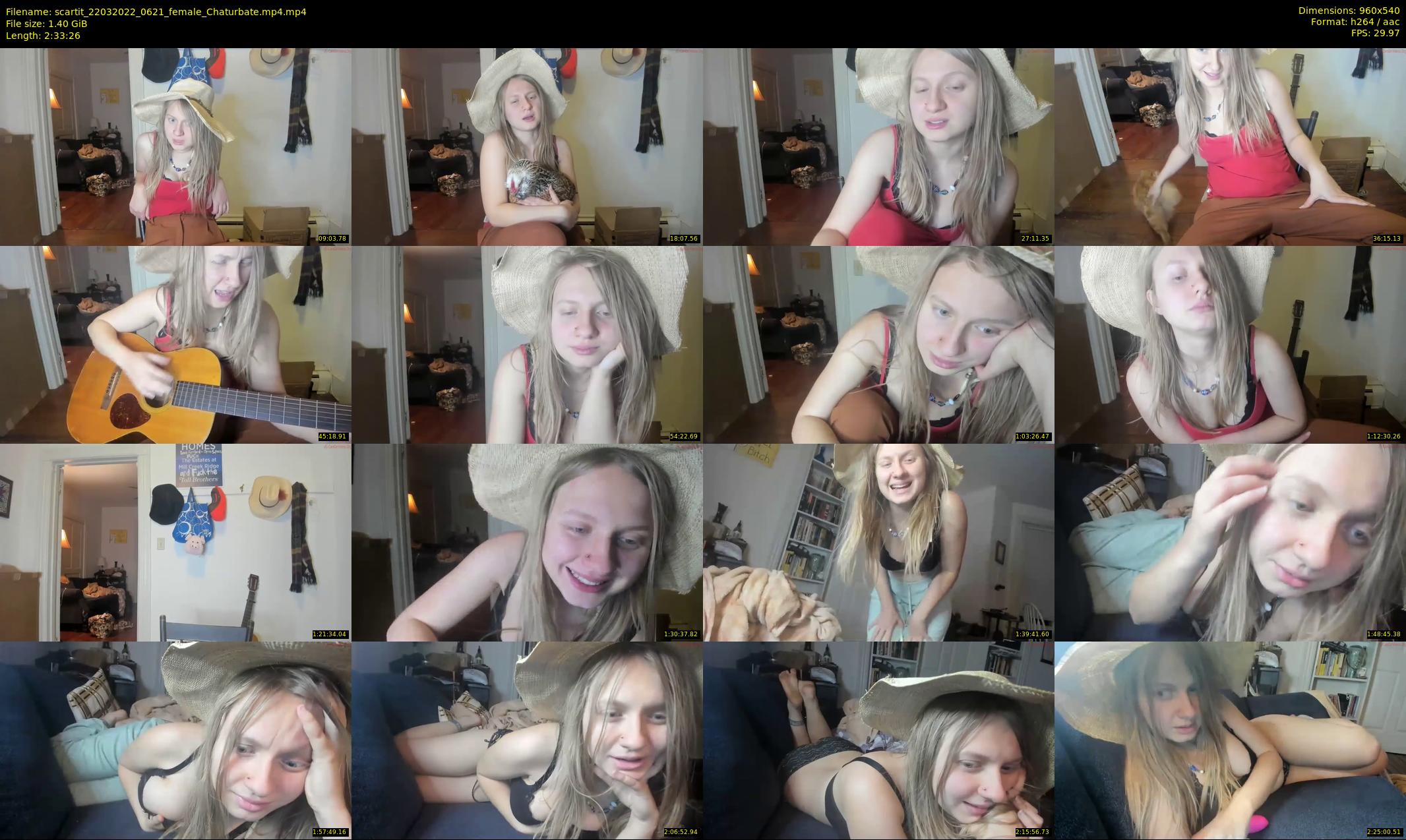 scartit — 154 minute Chaturbate female cam show recording, 480p, Mar 22, 2022