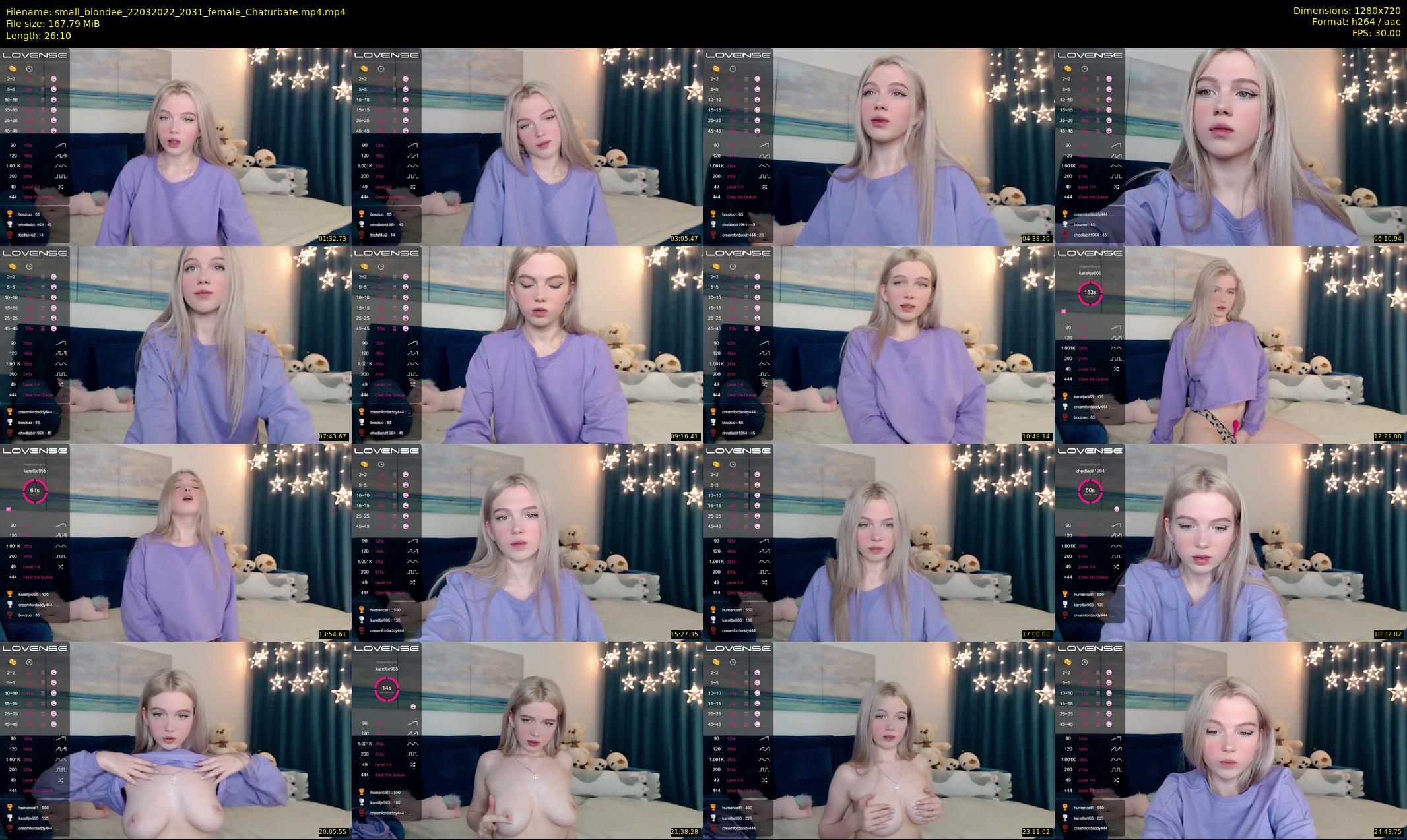 small_blondee — 27 minute Chaturbate female cam show recording, 720p, Mar 22, 2022