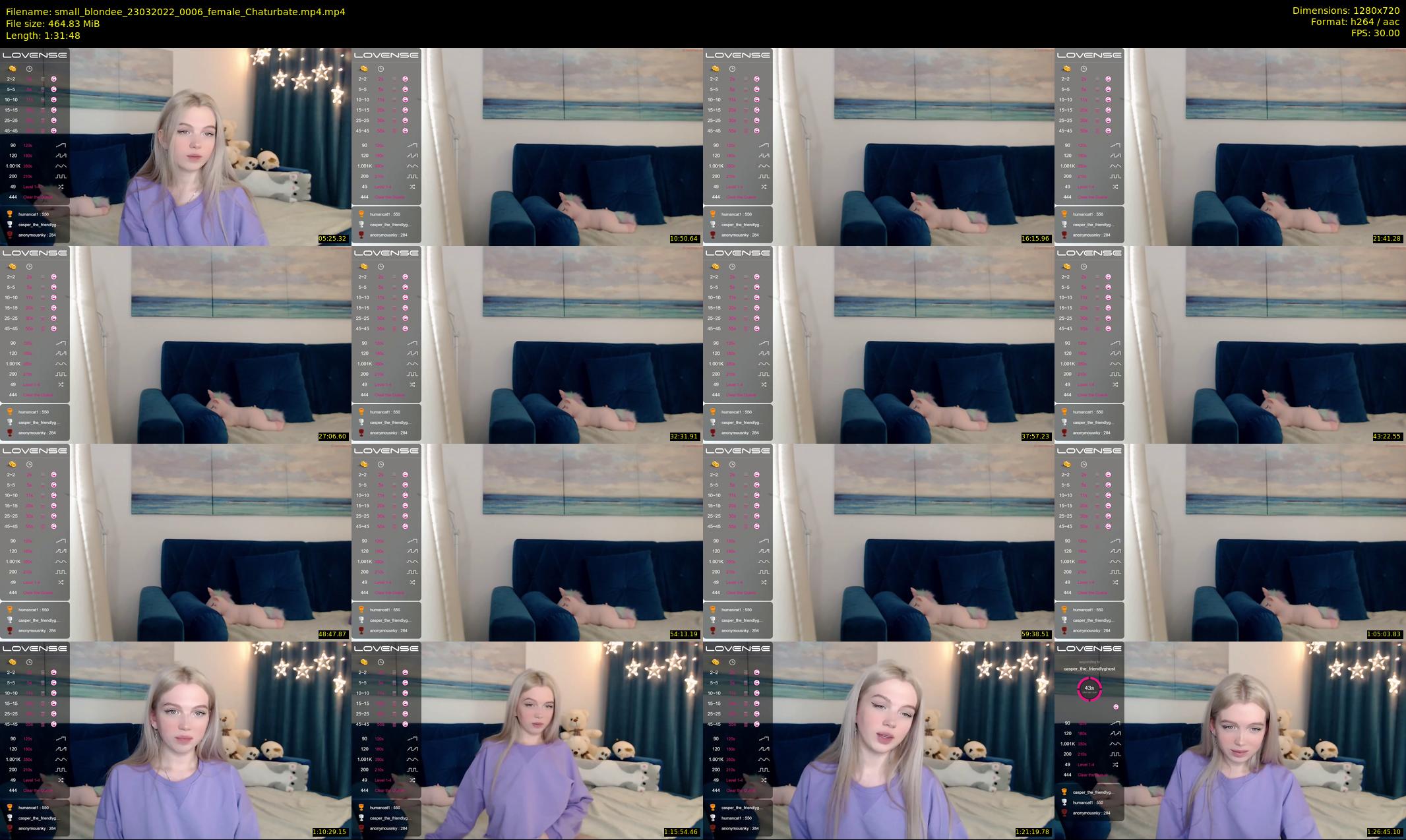 small_blondee — 92 minute Chaturbate female cam show recording, 720p, Mar 23, 2022