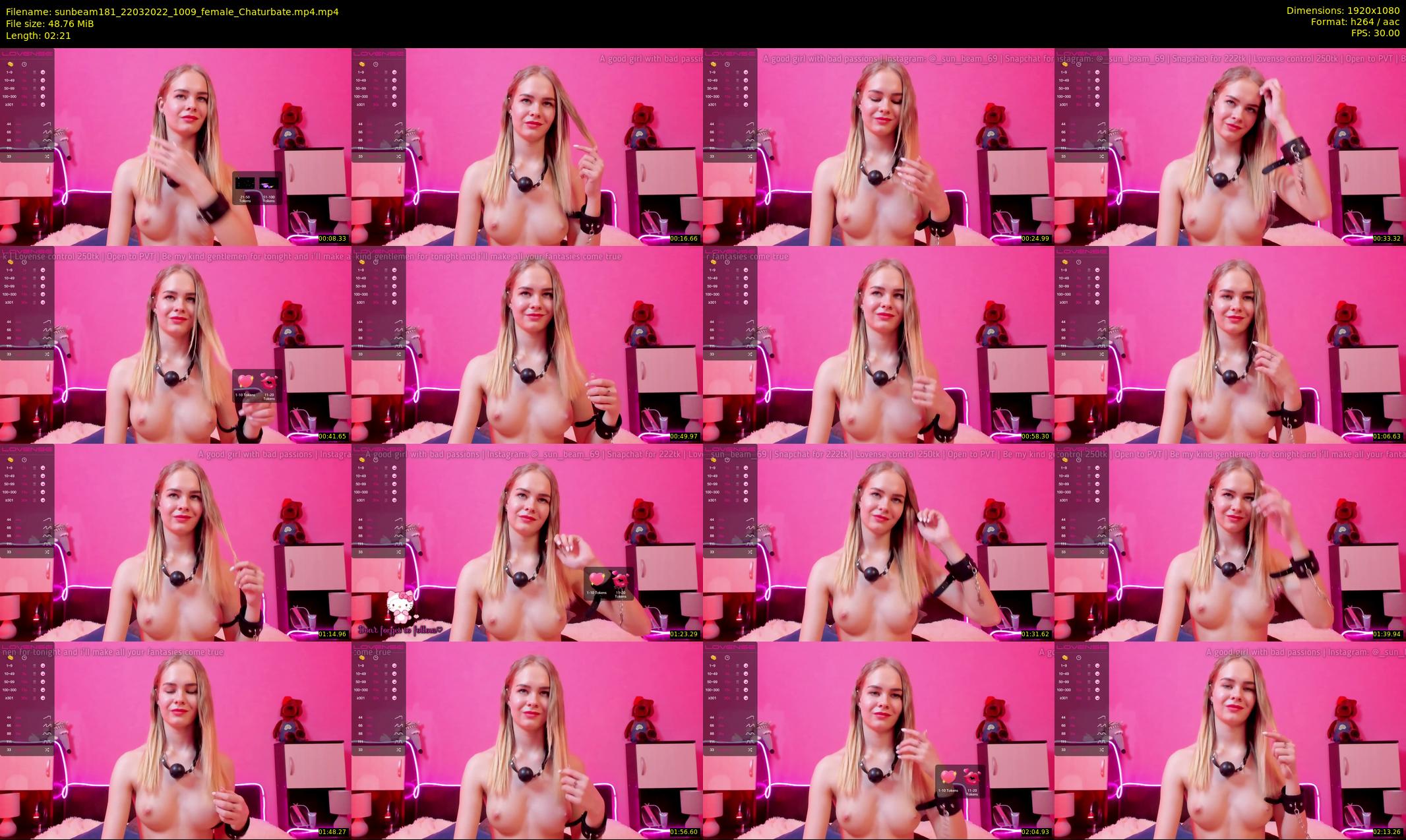 sunbeam181 — 3 minute Chaturbate female cam show recording, 1080p, Mar 22, 2022