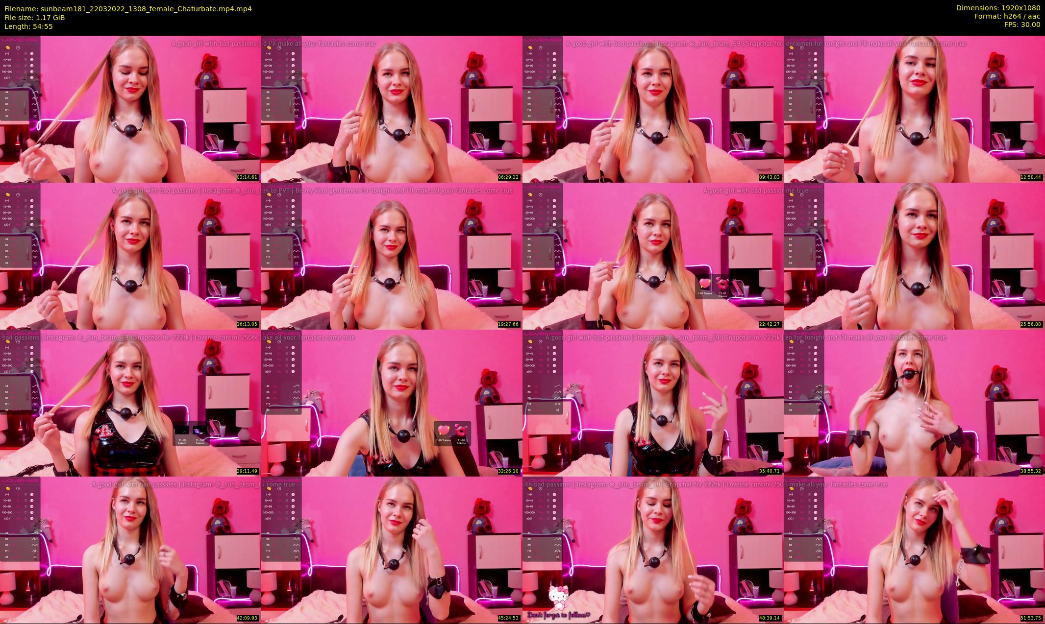 sunbeam181 — 55 minute Chaturbate female cam show recording, 1080p, Mar 22, 2022