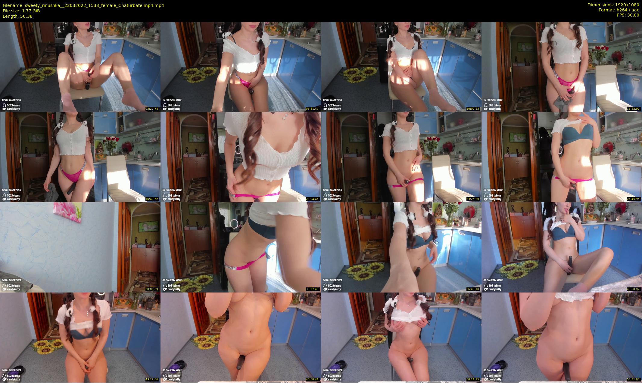 sweety_rinushka_ — 57 minute Chaturbate female cam show recording, 1080p, Mar 22, 2022
