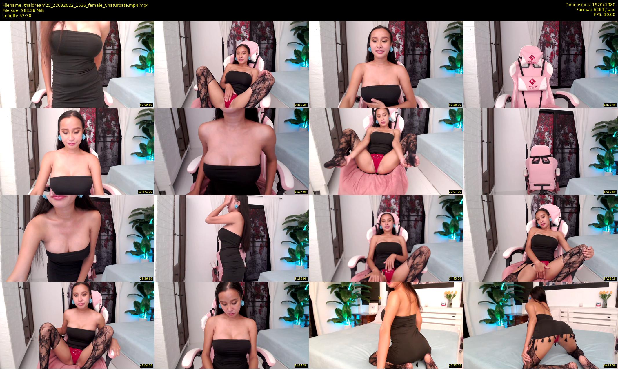 thaidream25 — 54 minute Chaturbate female cam show recording, 1080p, Mar 22, 2022