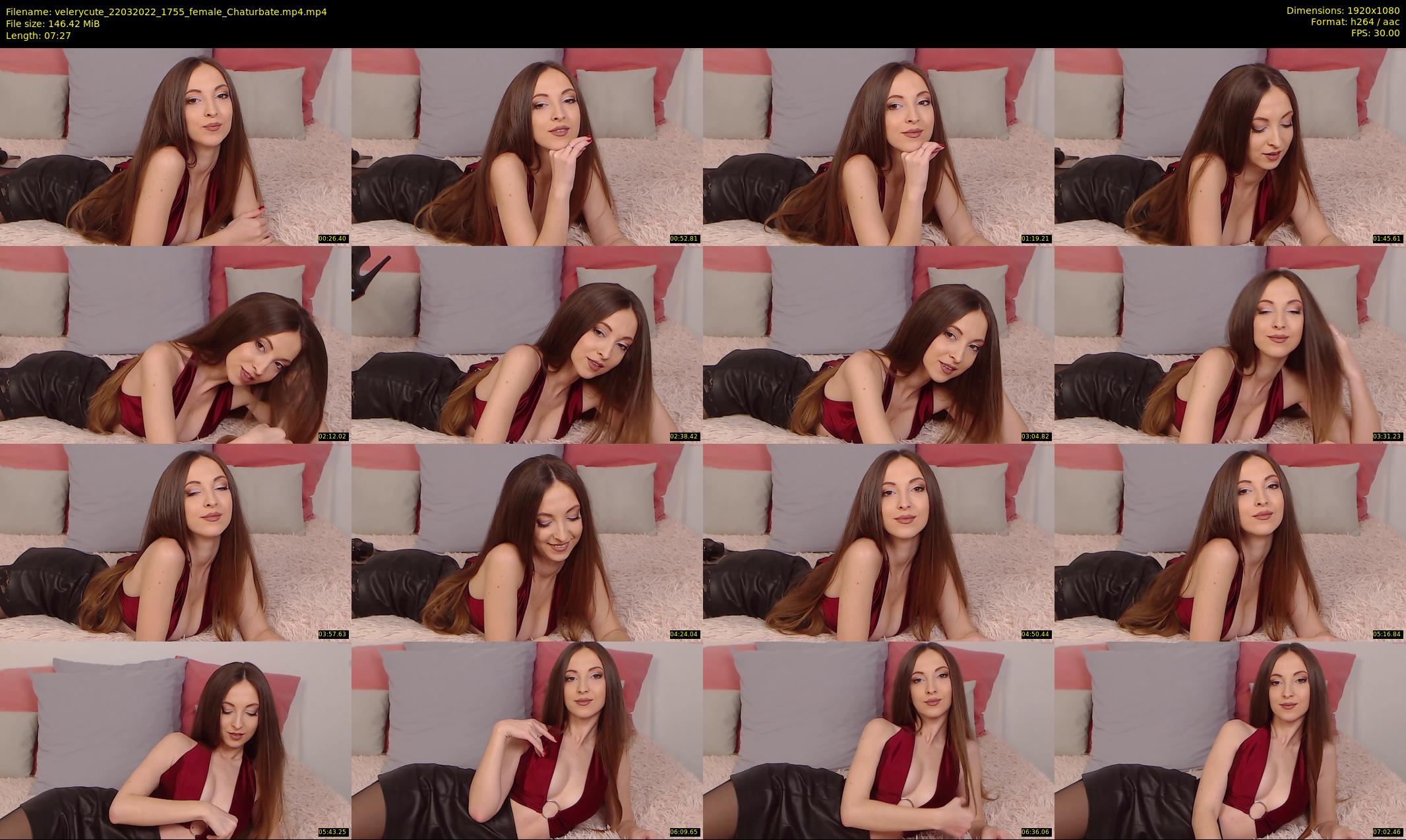 velerycute — 8 minute Chaturbate female cam show recording, 1080p, Mar 22, 2022