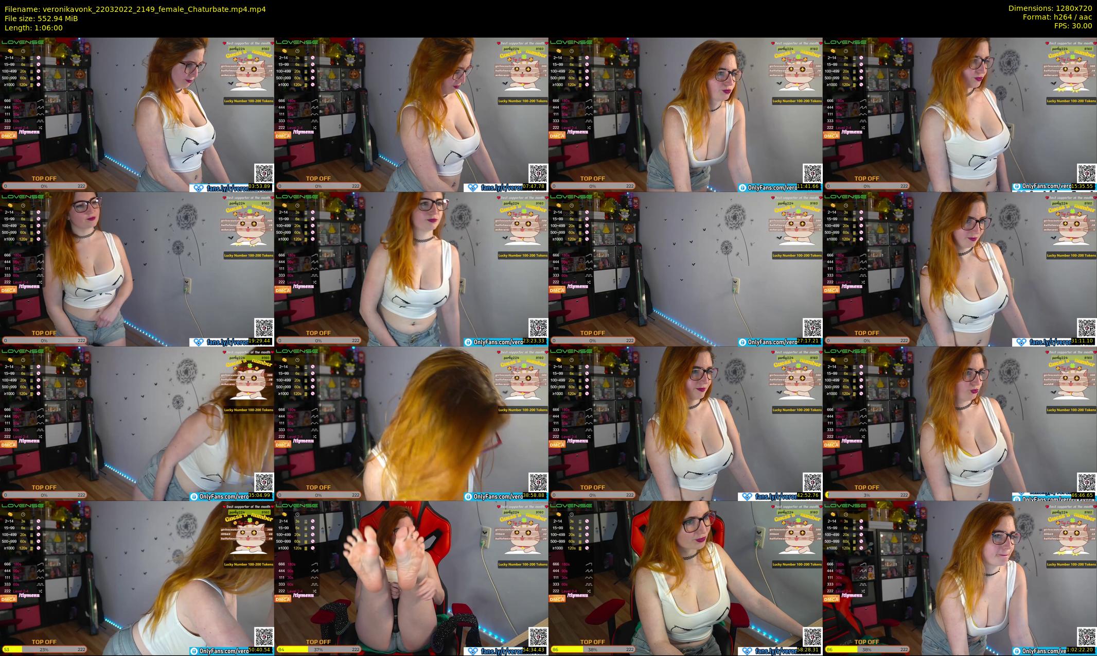 veronikavonk — 66 minute Chaturbate female cam show recording, 720p, Mar 22, 2022