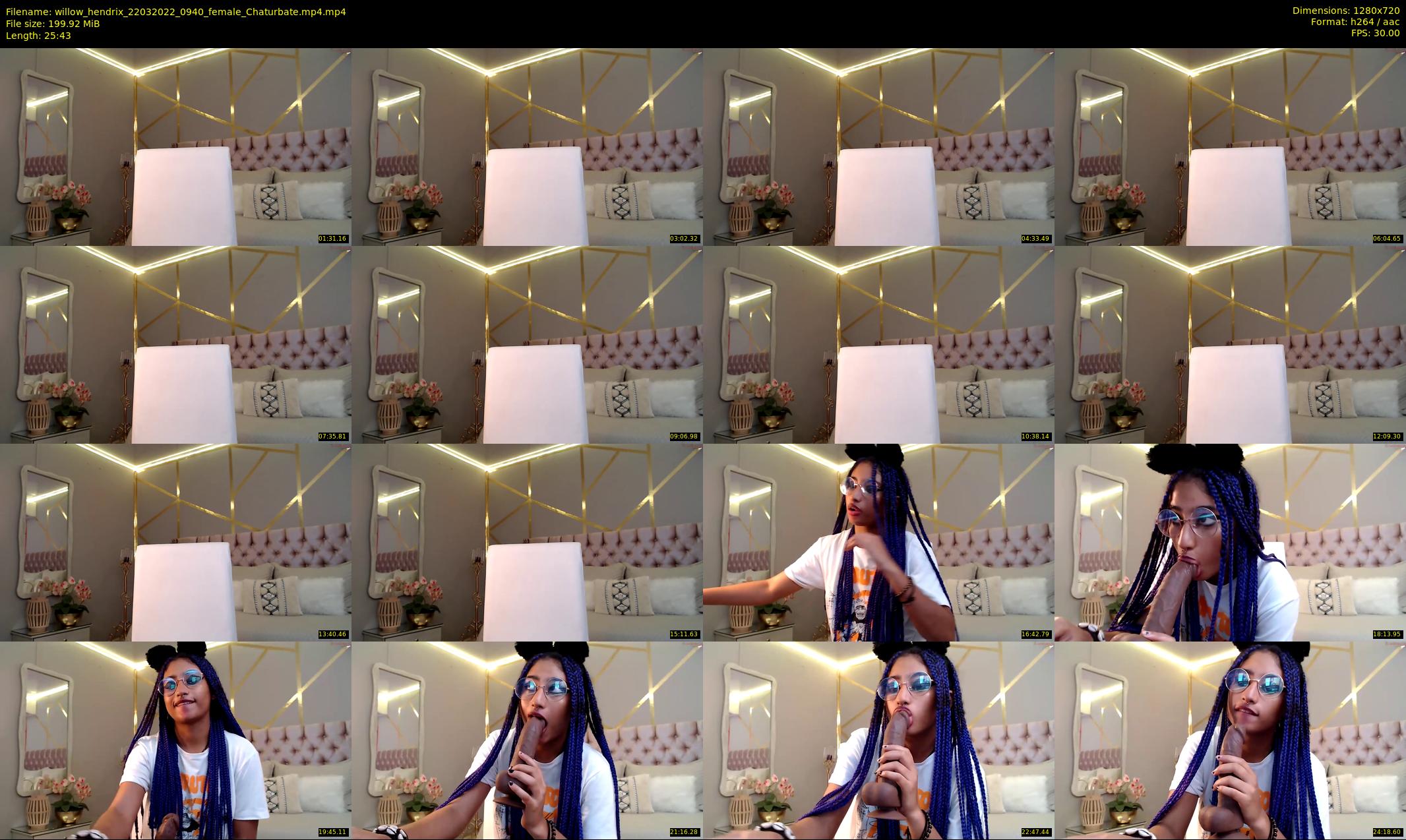 willow_hendrix — 26 minute Chaturbate female cam show recording, 720p, Mar 22, 2022