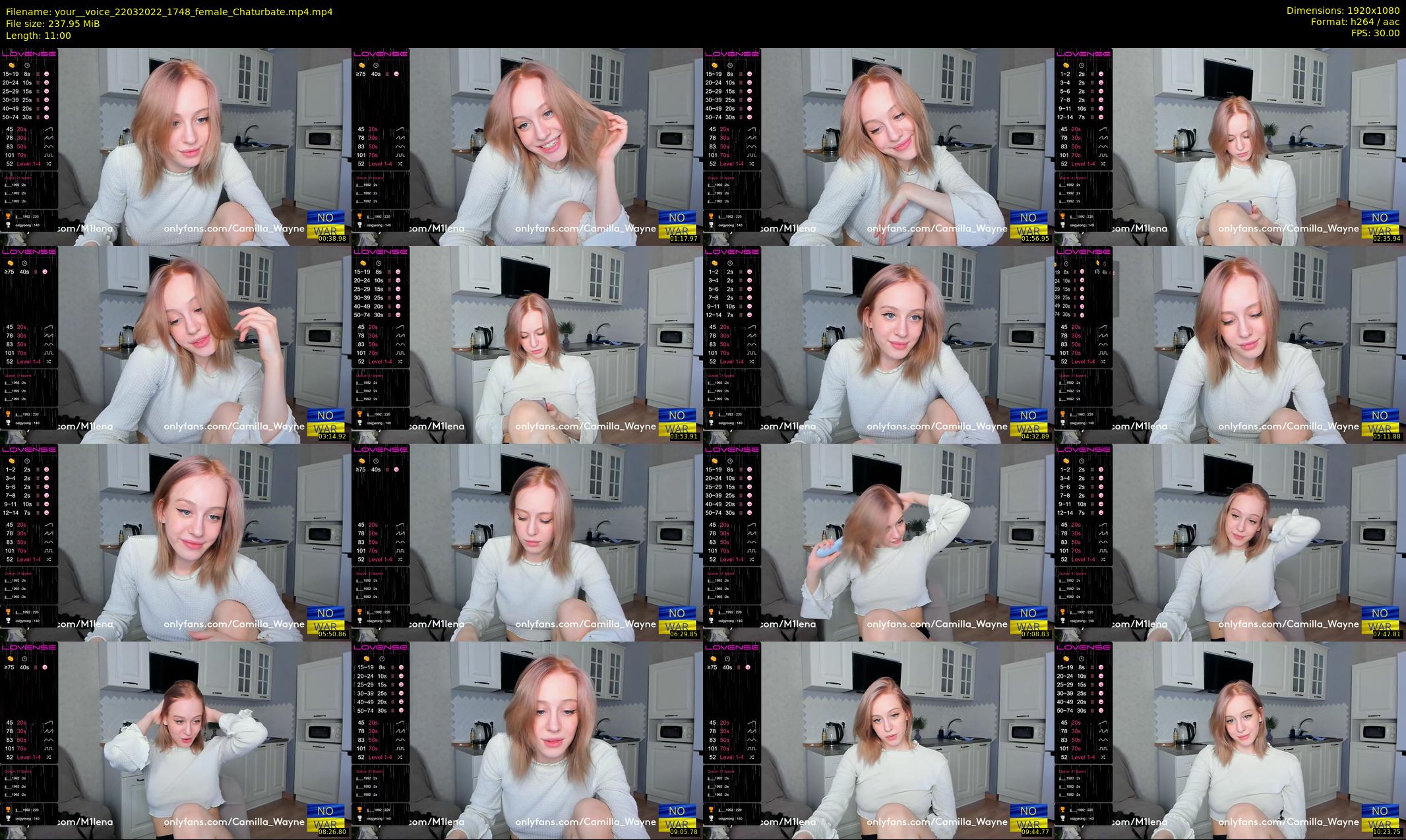 your__voice — 11 minute Chaturbate female cam show recording, 1080p, Mar 22, 2022