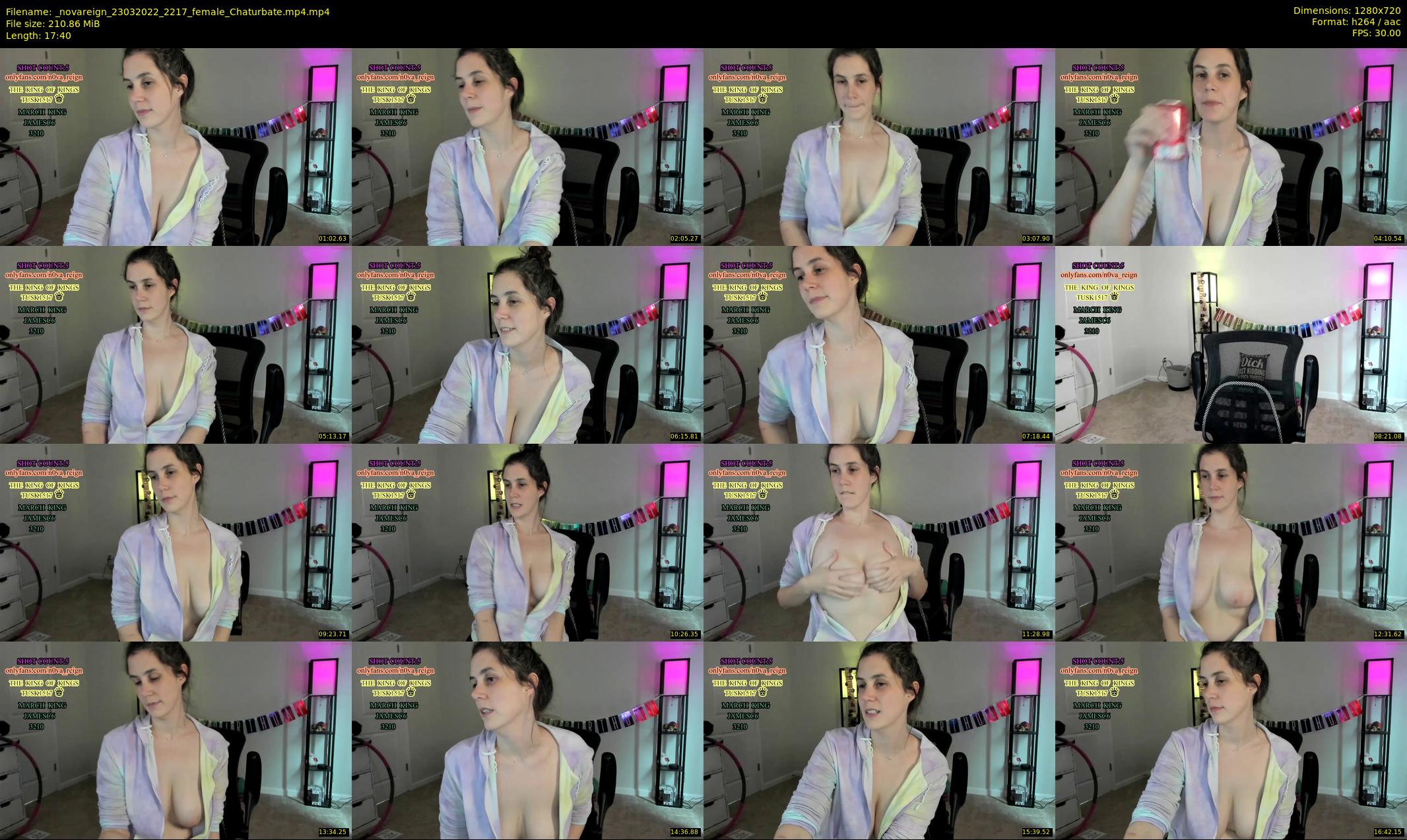 _novareign — 18 minute Chaturbate female cam show recording, 720p, Mar 23, 2022