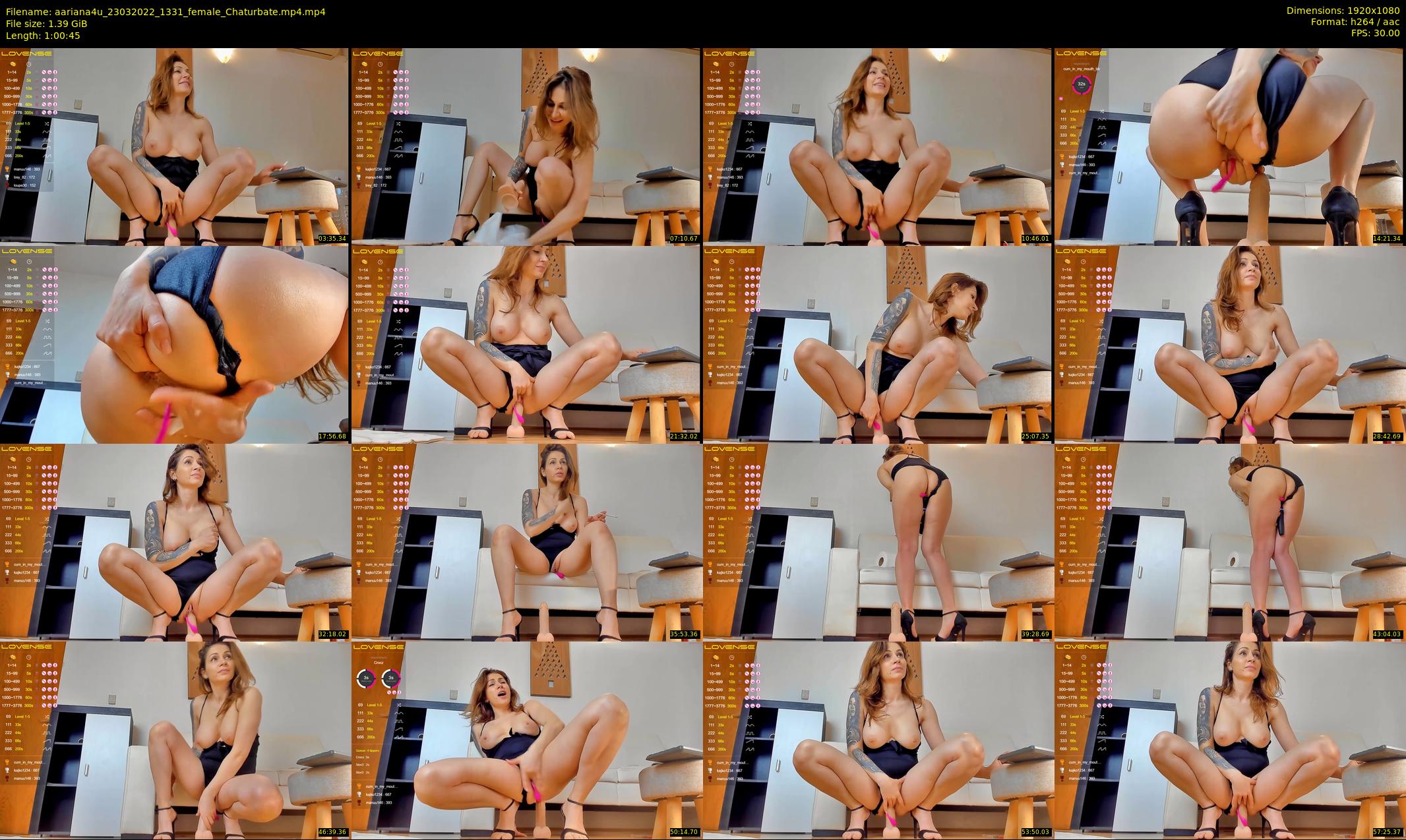 aariana4u — 61 minute Chaturbate female cam show recording, 1080p, Mar 23, 2022