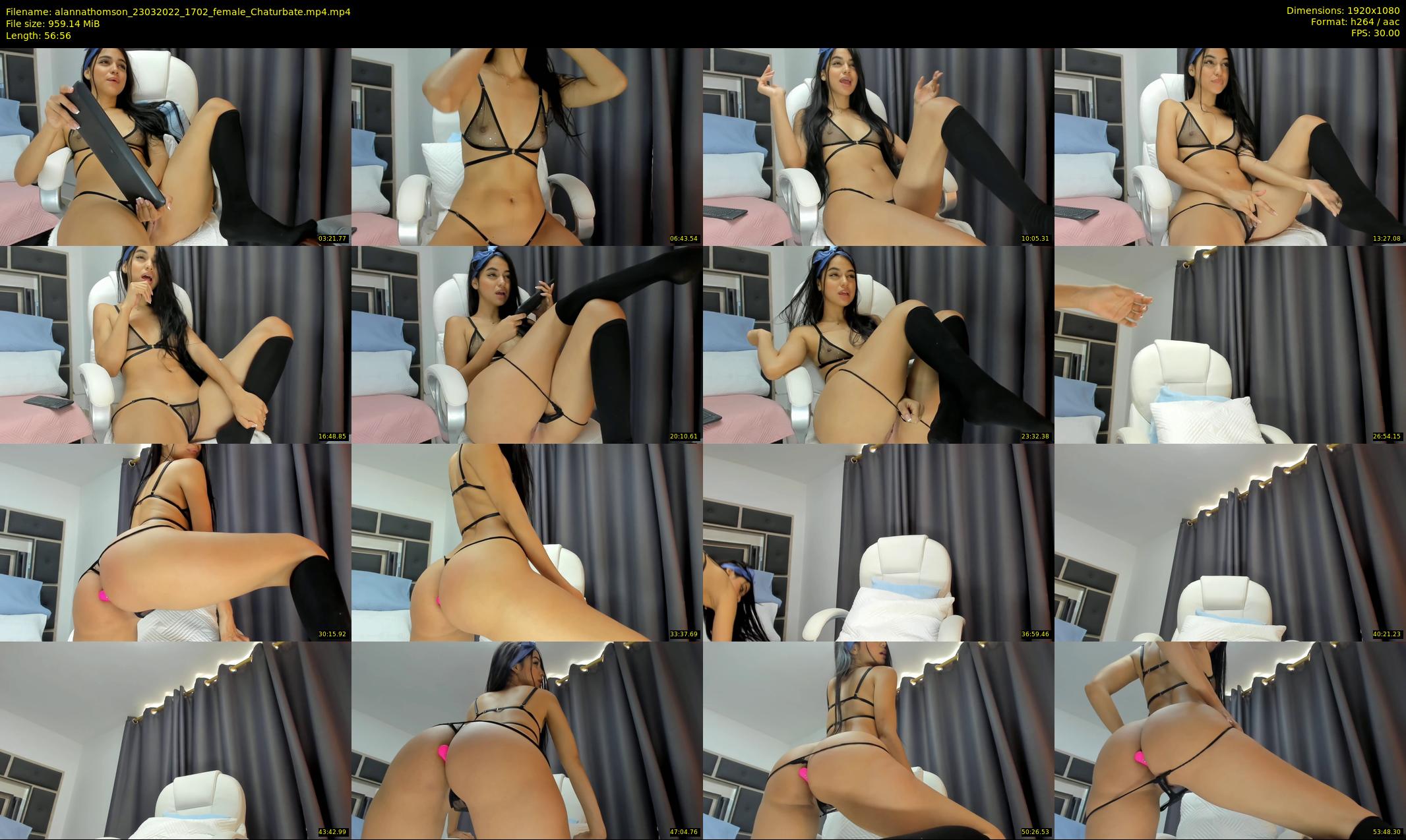 alannathomson — 57 minute Chaturbate female cam show recording, 1080p, Mar 23, 2022