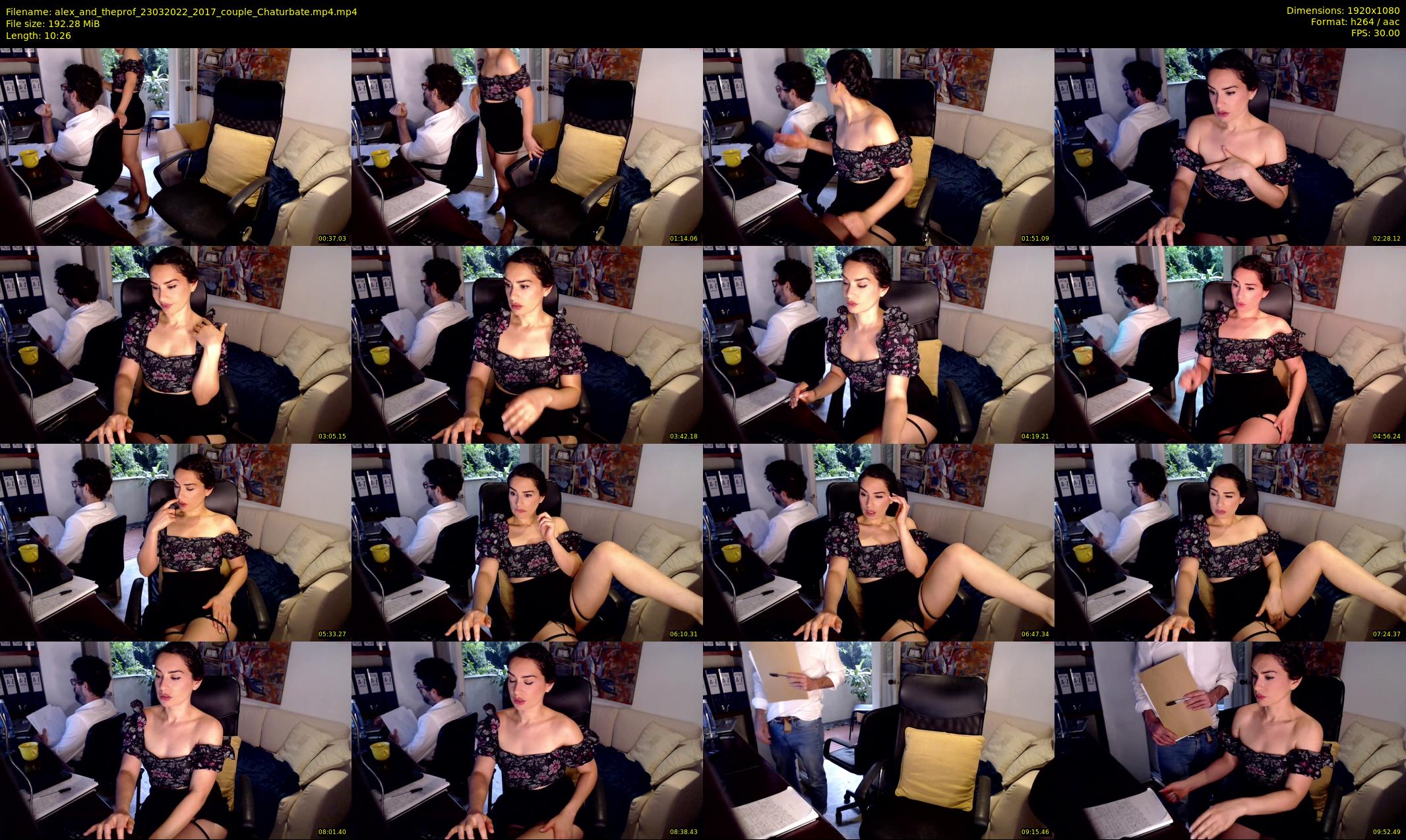 alex_and_theprof — 11 minute Chaturbate couple cam show recording, 1080p, Mar 23, 2022