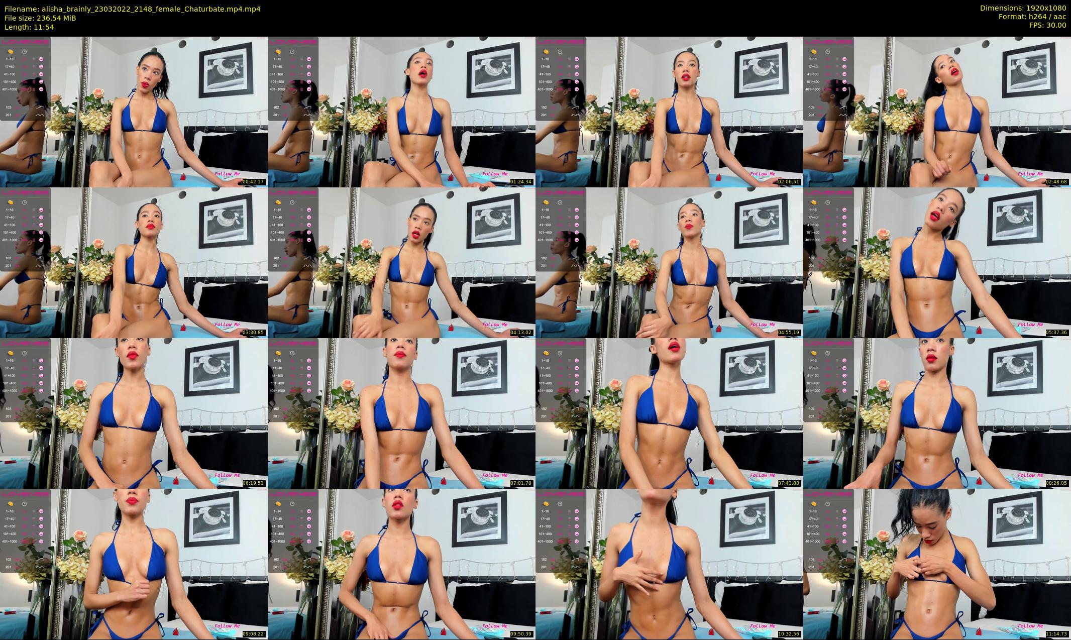 alisha_brainly — 12 minute Chaturbate female cam show recording, 1080p, Mar 23, 2022