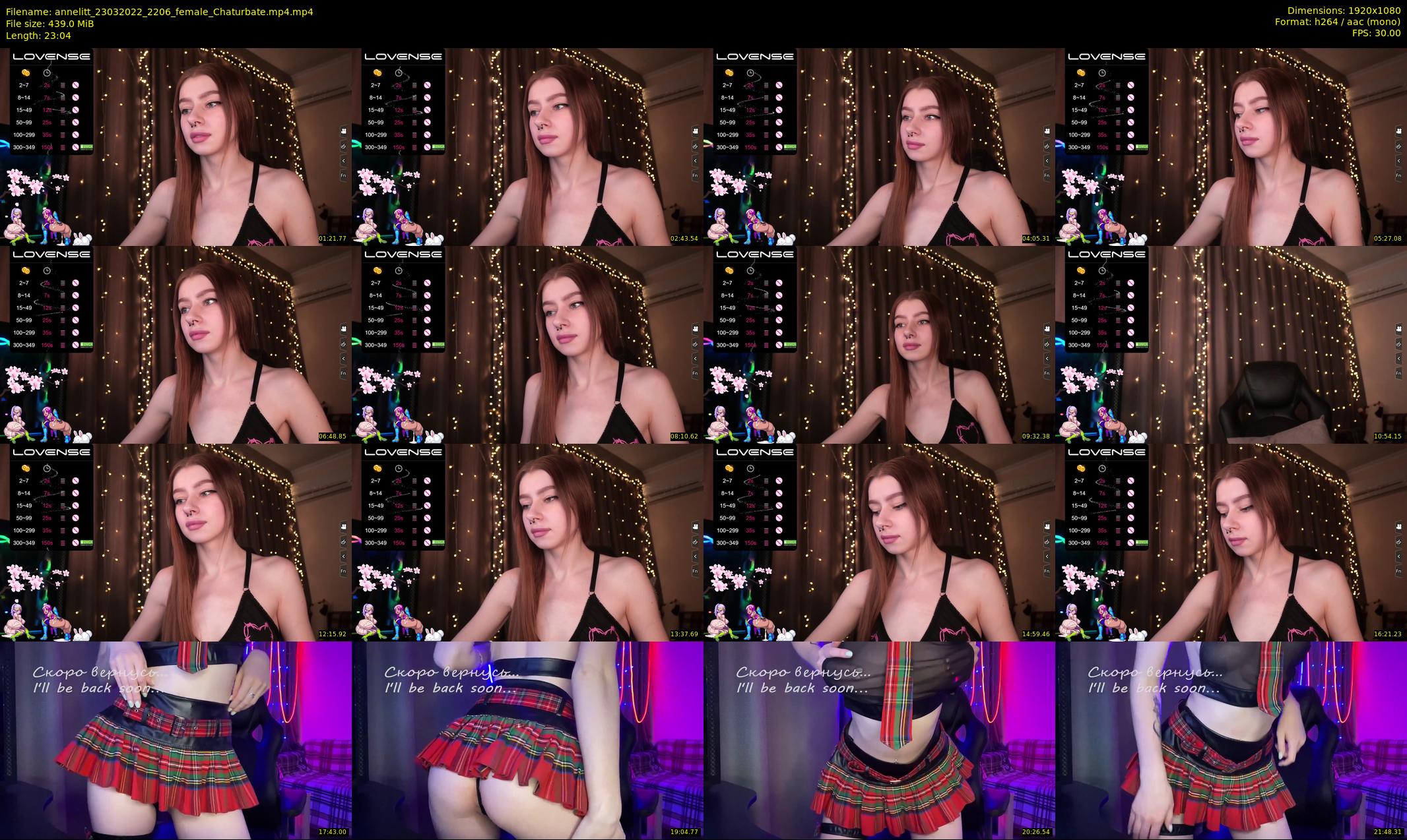 annelitt — 24 minute Chaturbate female cam show recording, 1080p, Mar 23, 2022