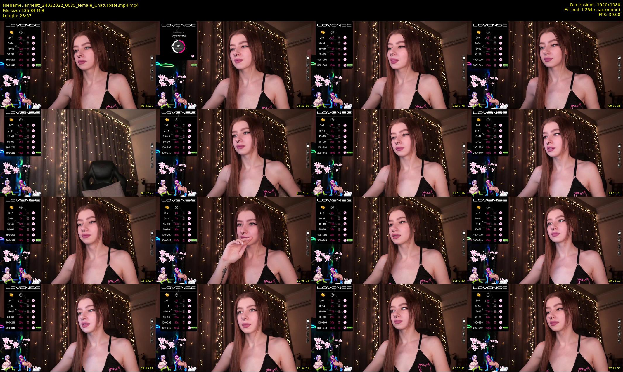 annelitt — 29 minute Chaturbate female cam show recording, 1080p, Mar 24, 2022