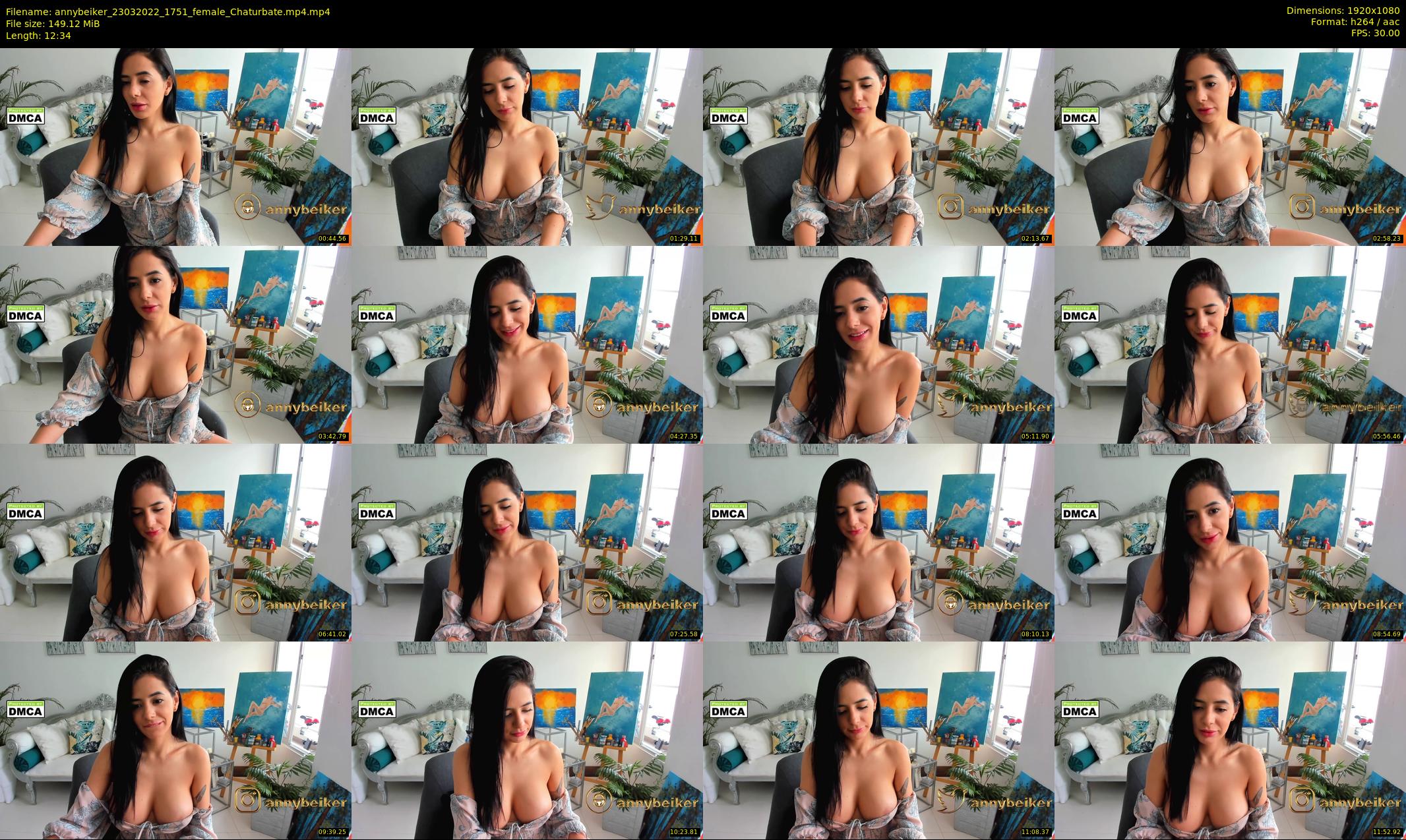 annybeiker — 13 minute Chaturbate female cam show recording, 1080p, Mar 23, 2022