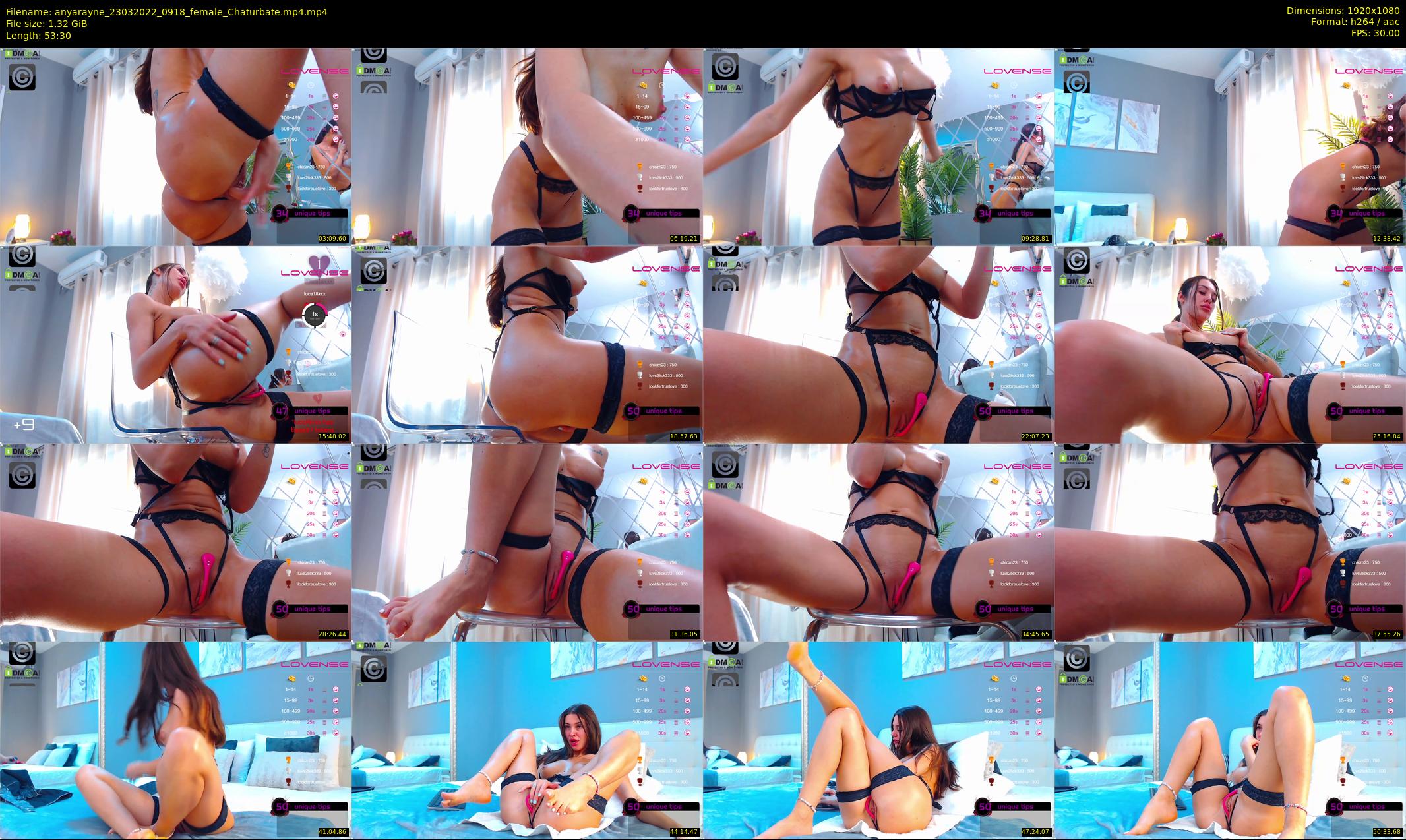 anyarayne — 54 minute Chaturbate female cam show recording, 1080p, Mar 23, 2022