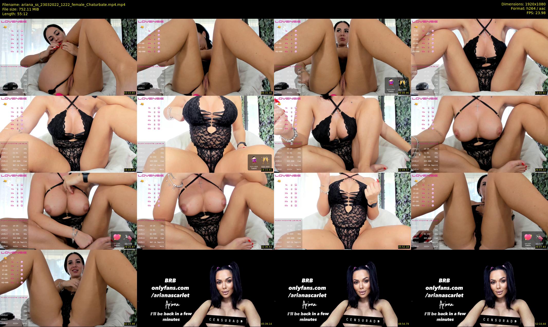 ariana_ss — 56 minute Chaturbate female cam show recording, 1080p, Mar 23, 2022