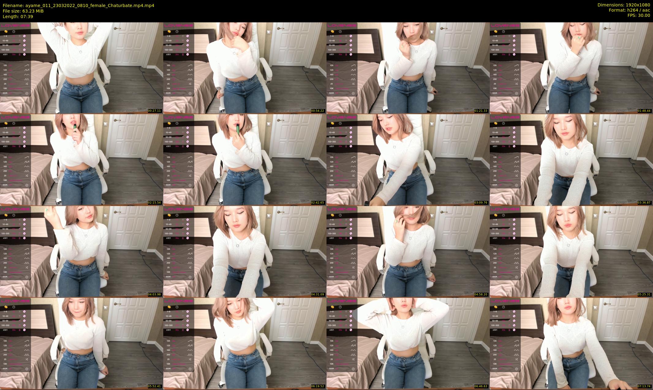 ayame_011 — 8 minute Chaturbate female cam show recording, 1080p, Mar 23, 2022