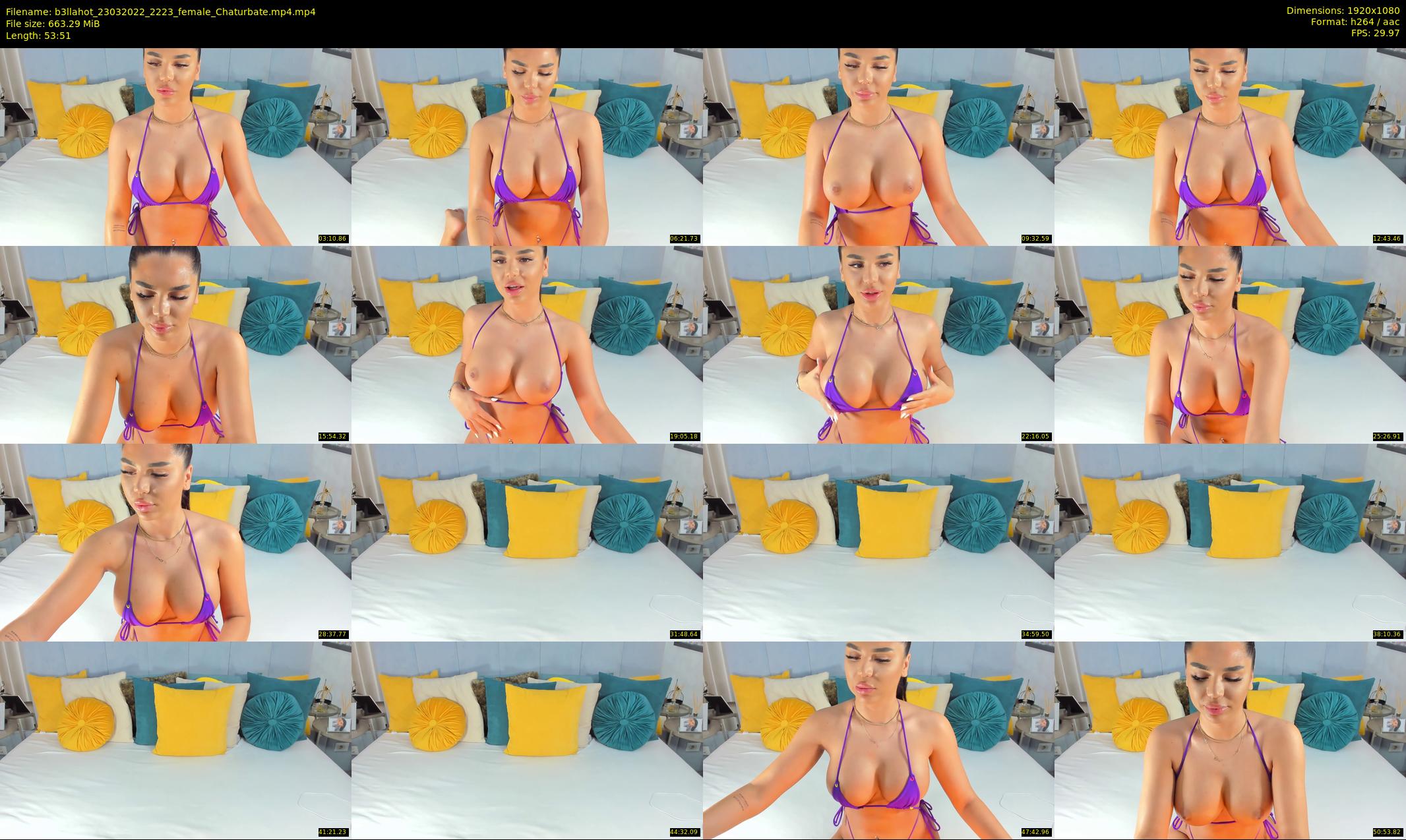 b3llahot — 54 minute Chaturbate female cam show recording, 1080p, Mar 23, 2022