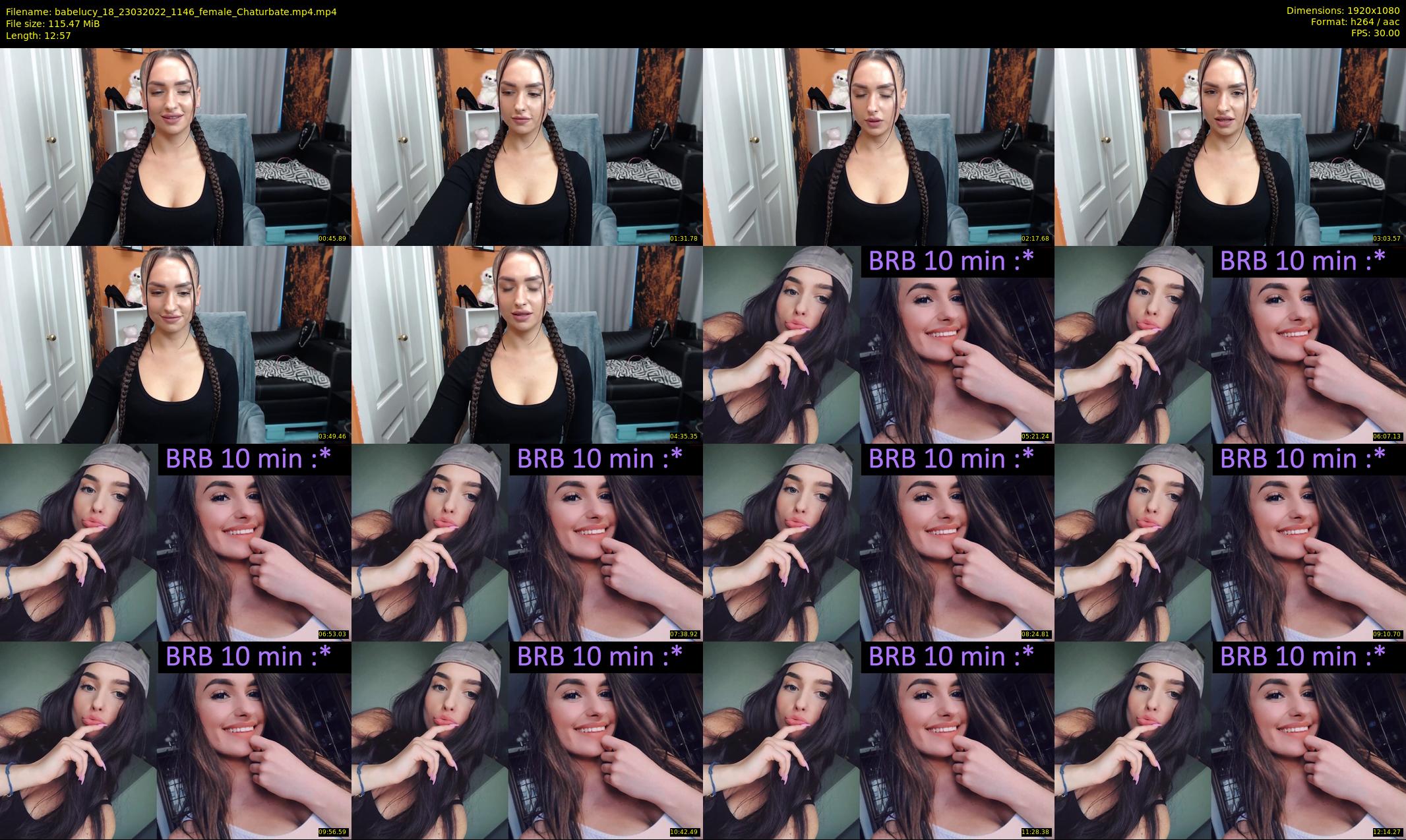 babelucy_18 — 13 minute Chaturbate female cam show recording, 1080p, Mar 23, 2022
