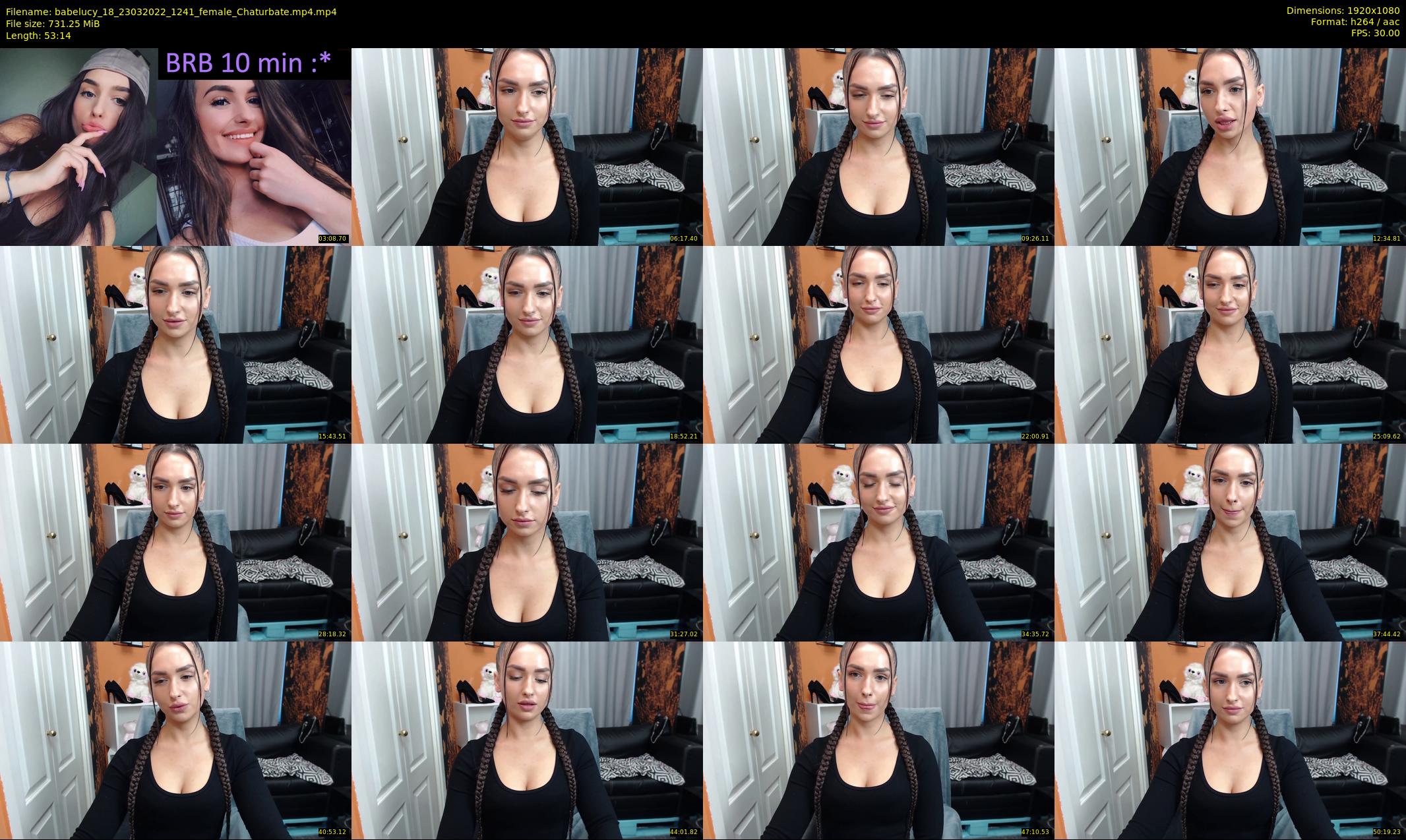 babelucy_18 — 54 minute Chaturbate female cam show recording, 1080p, Mar 23, 2022