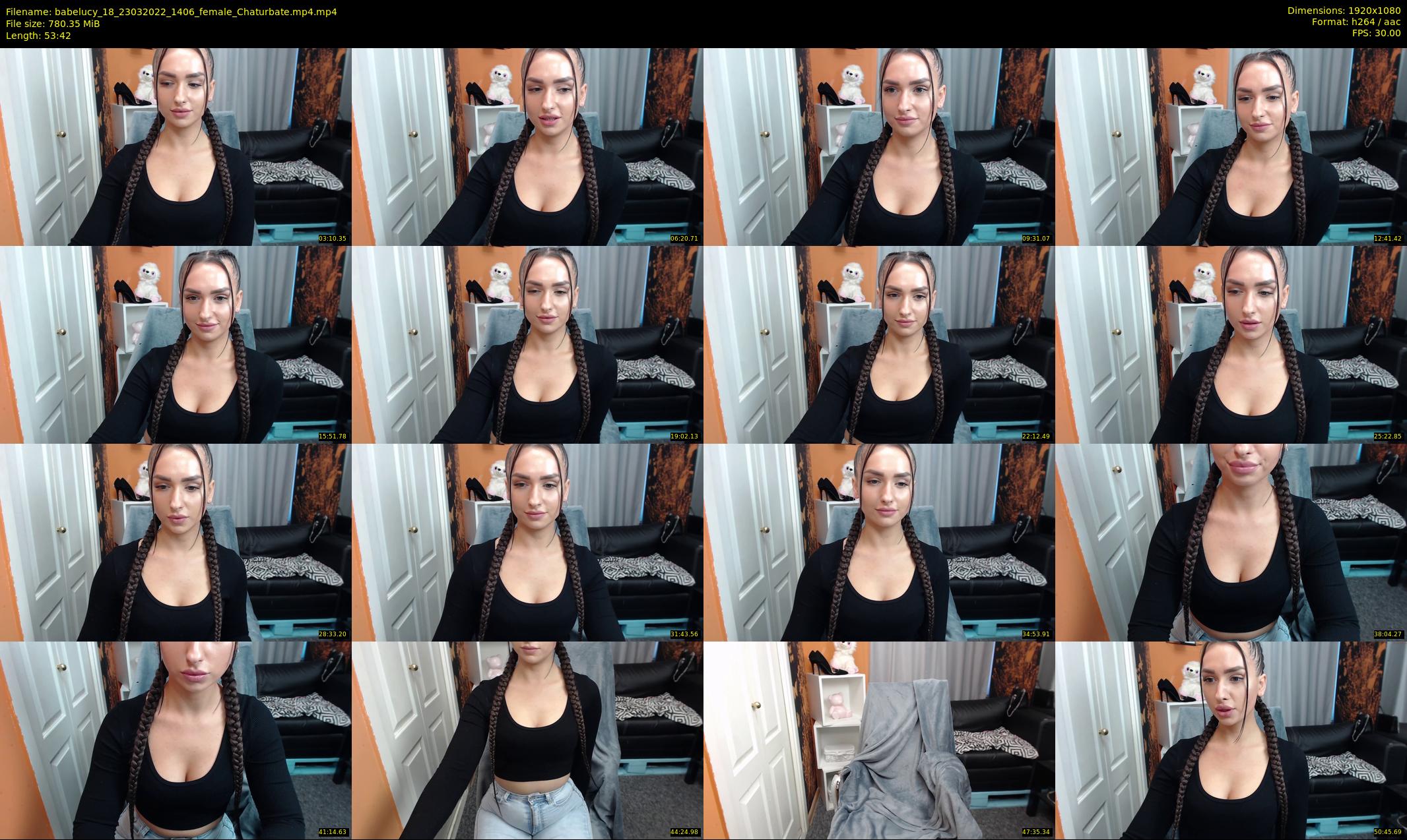 babelucy_18 — 54 minute Chaturbate female cam show recording, 1080p, Mar 23, 2022