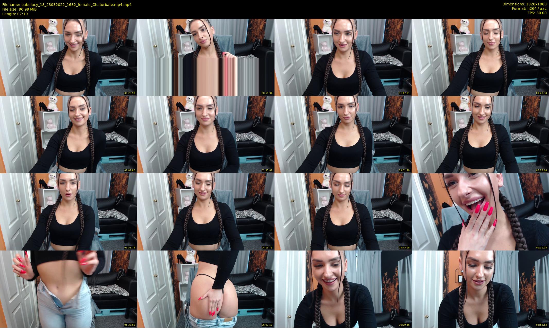 babelucy_18 — 8 minute Chaturbate female cam show recording, 1080p, Mar 23, 2022