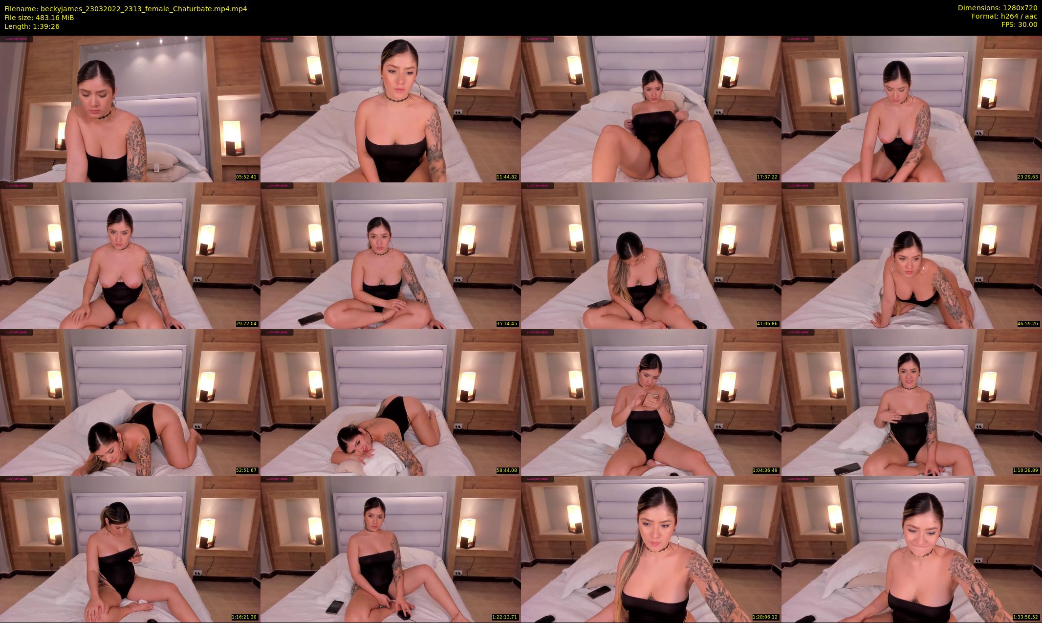 beckyjames — 100 minute Chaturbate female cam show recording, 720p, Mar 23, 2022