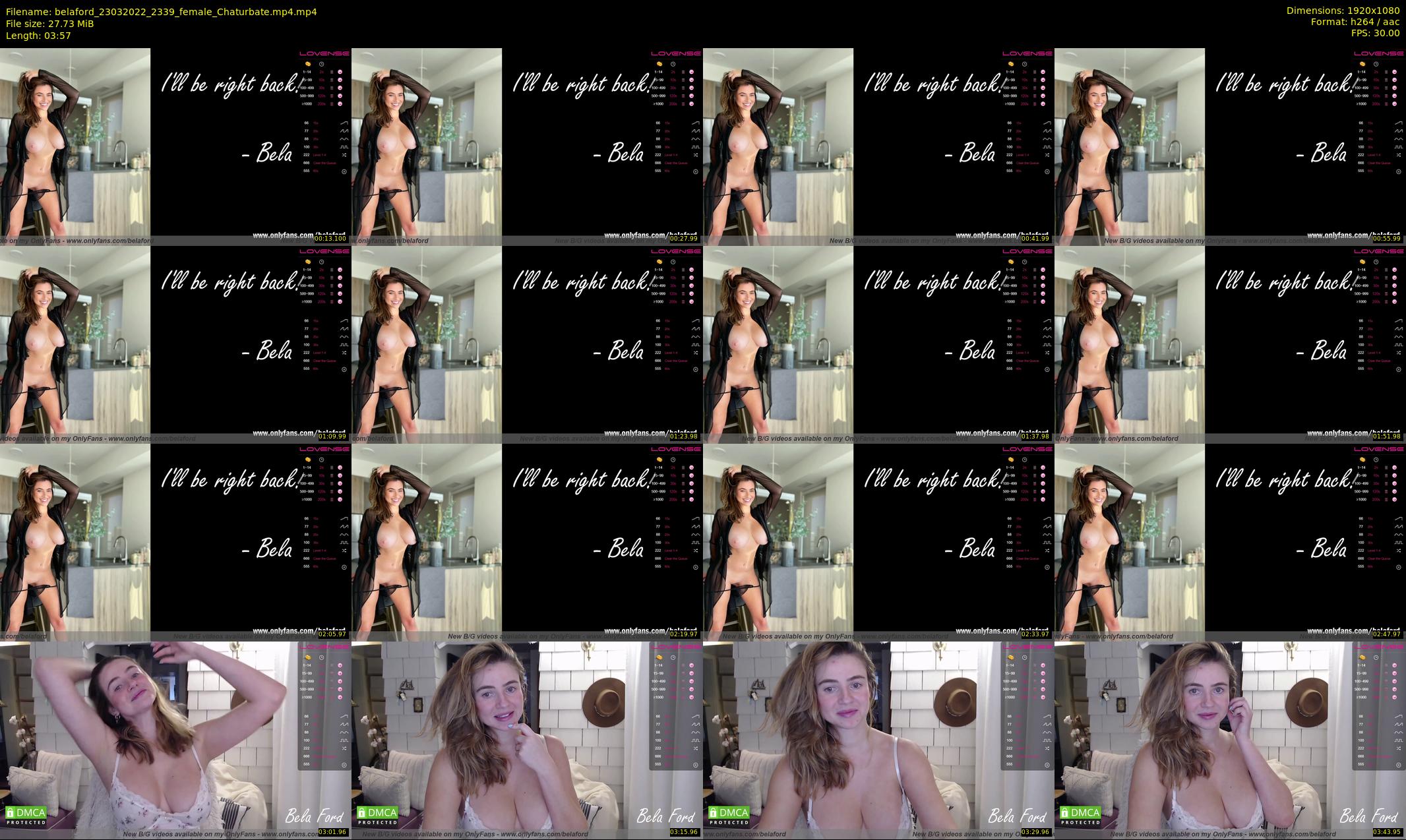 belaford — 4 minute Chaturbate female cam show recording, 1080p, Mar 23, 2022
